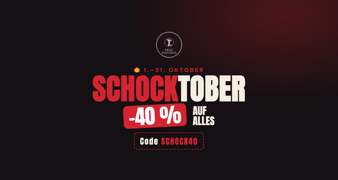 Schocktober-Sale: –40 % auf alles, was zu ehrlich für Small Talk ist