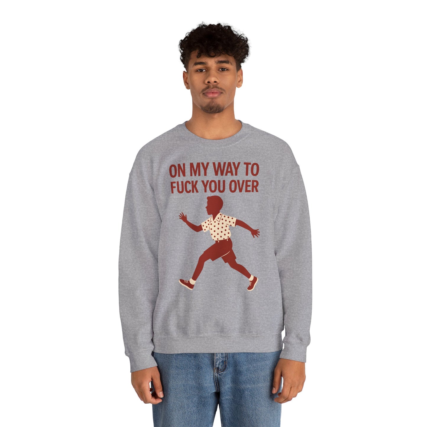 Sweatshirt – I Come to F*** You Over Sweatshirt – Provokantes Statement mit Humor | True Insights Design mit Humor