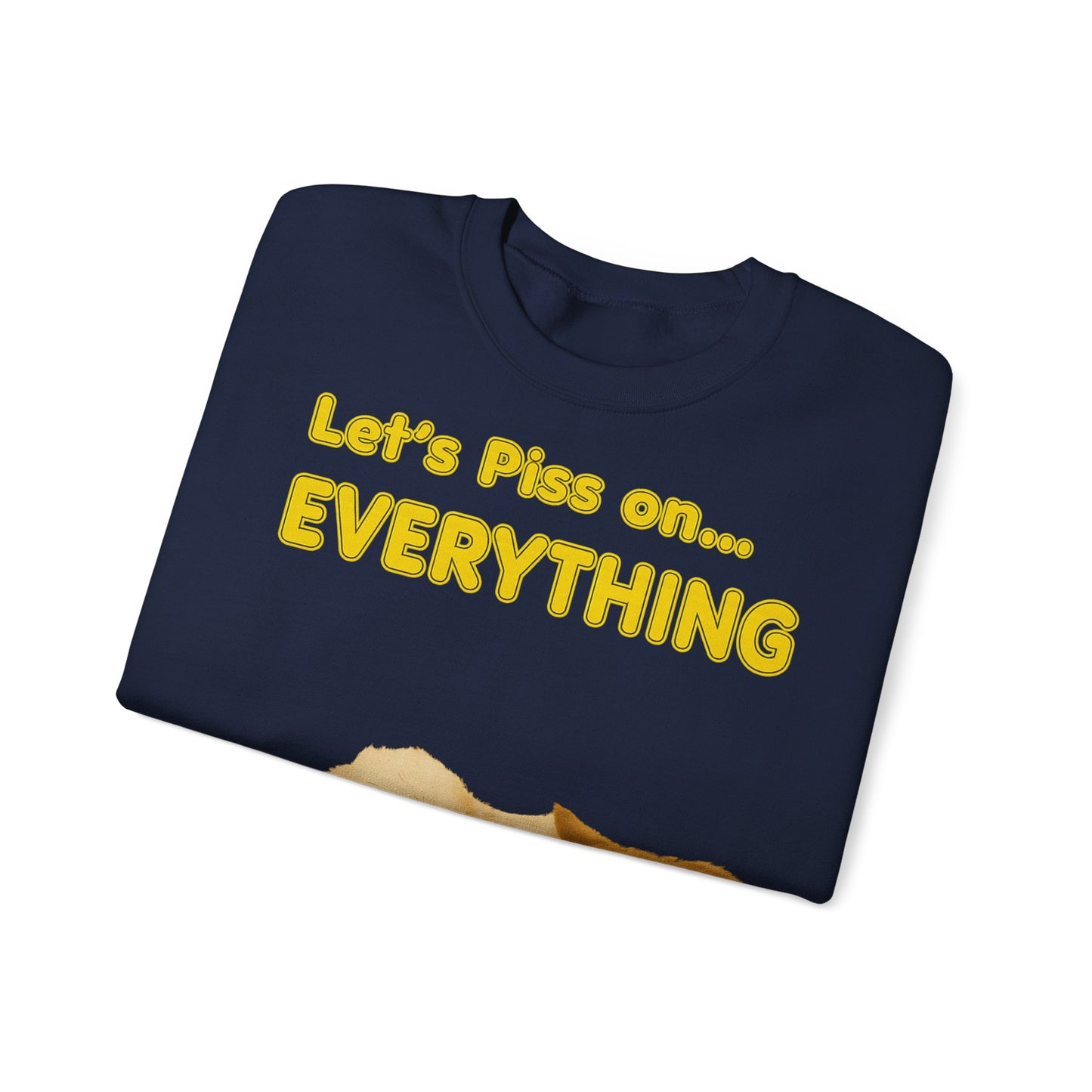 Vintage Motiv – Let’s Piss on Everything – Satirisches Sweatshirt mit Hund & Katze | True Insights Design mit Humor