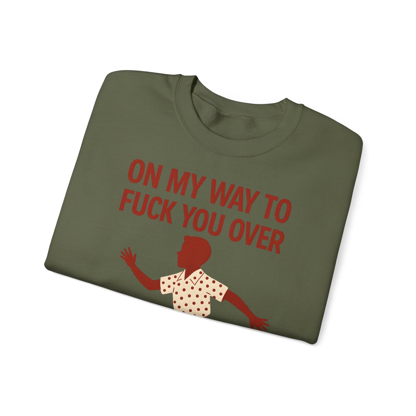 Sweatshirt – I Come to F*** You Over Sweatshirt – Provokantes Statement mit Humor | True Insights Design mit Humor