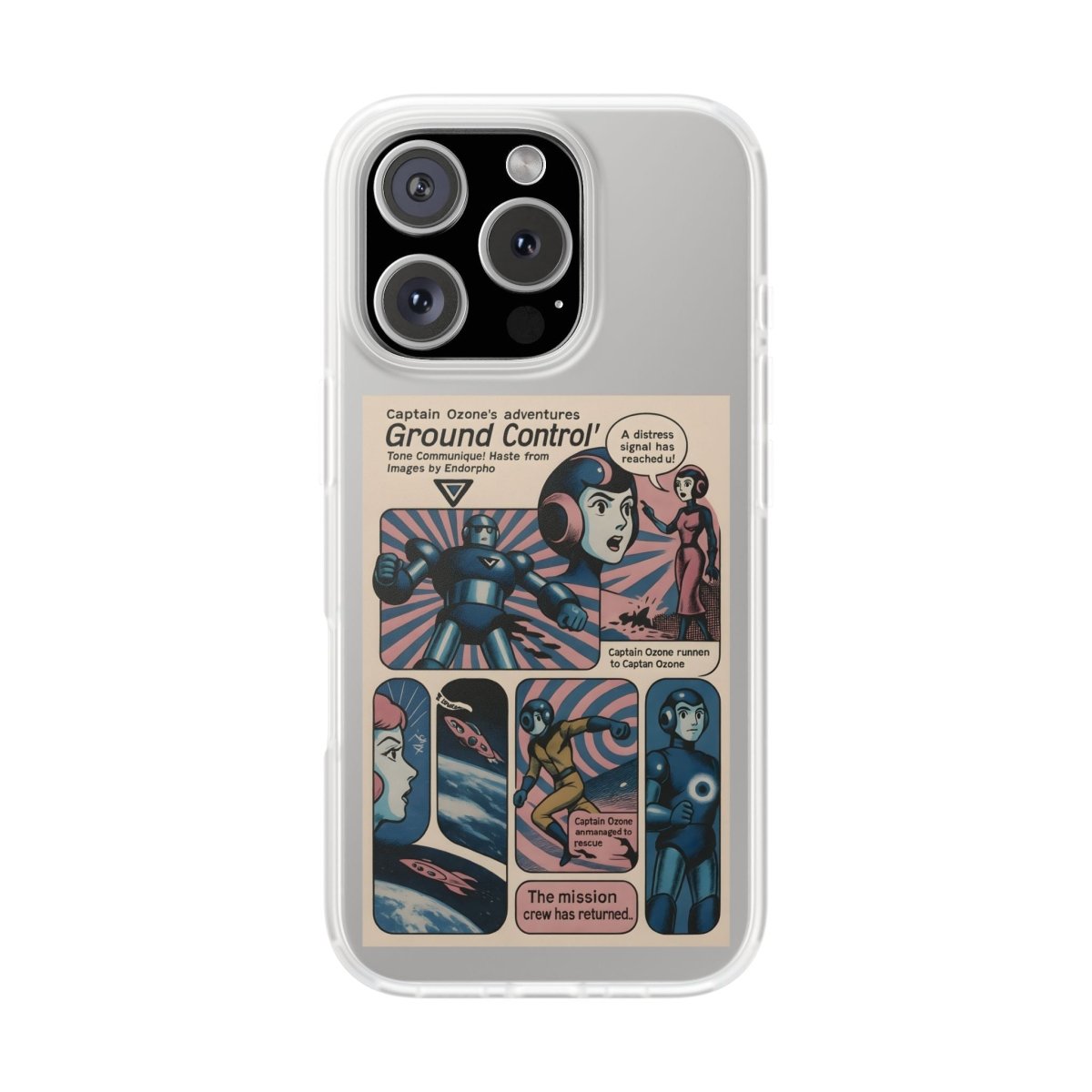 Vintage Motiv – Captain Ozone – Retter der Atmosphäre (und deines Handys) | True Insights Design mit Humor