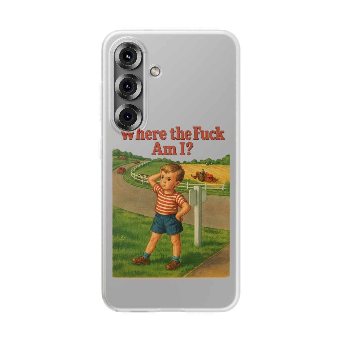 Where the Fuck Am I? Handyhülle – Retro-Meme Look mit maximaler Verwirrung-Phone Case-True Insights