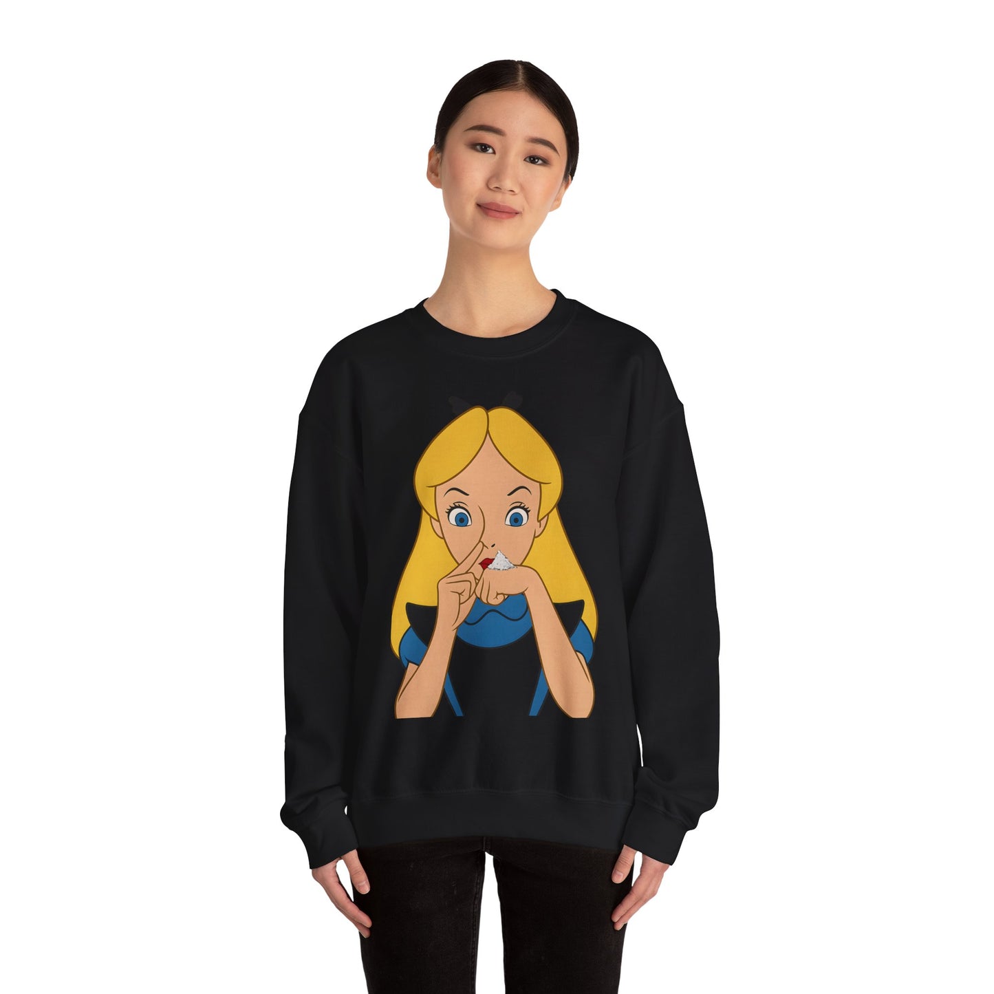 Sweatshirt – Satire Sweatshirt – "Alice im Rausch" Pop-Art Design | True Insights Design mit Humor