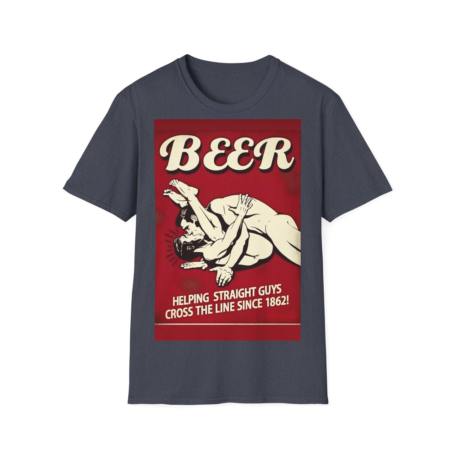 🍻 BEER - Helping Straight Guys Cross the Line Since 1862! – Freches Satire-Design für mutige Statements | True Insights