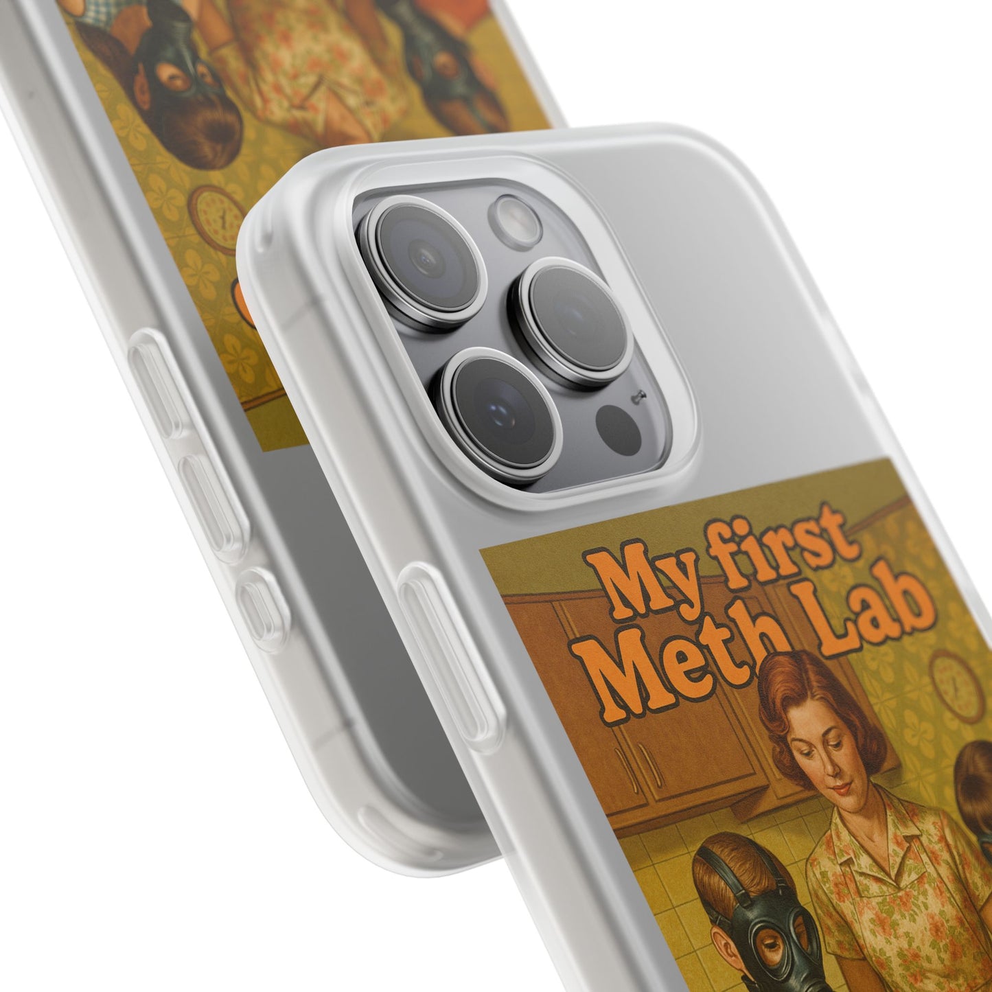 Satirisches Familienmotiv mit Chemie-Charme – stoßfest, kabellos ladbar & herrlich provokant.-Phone Case-True Insights