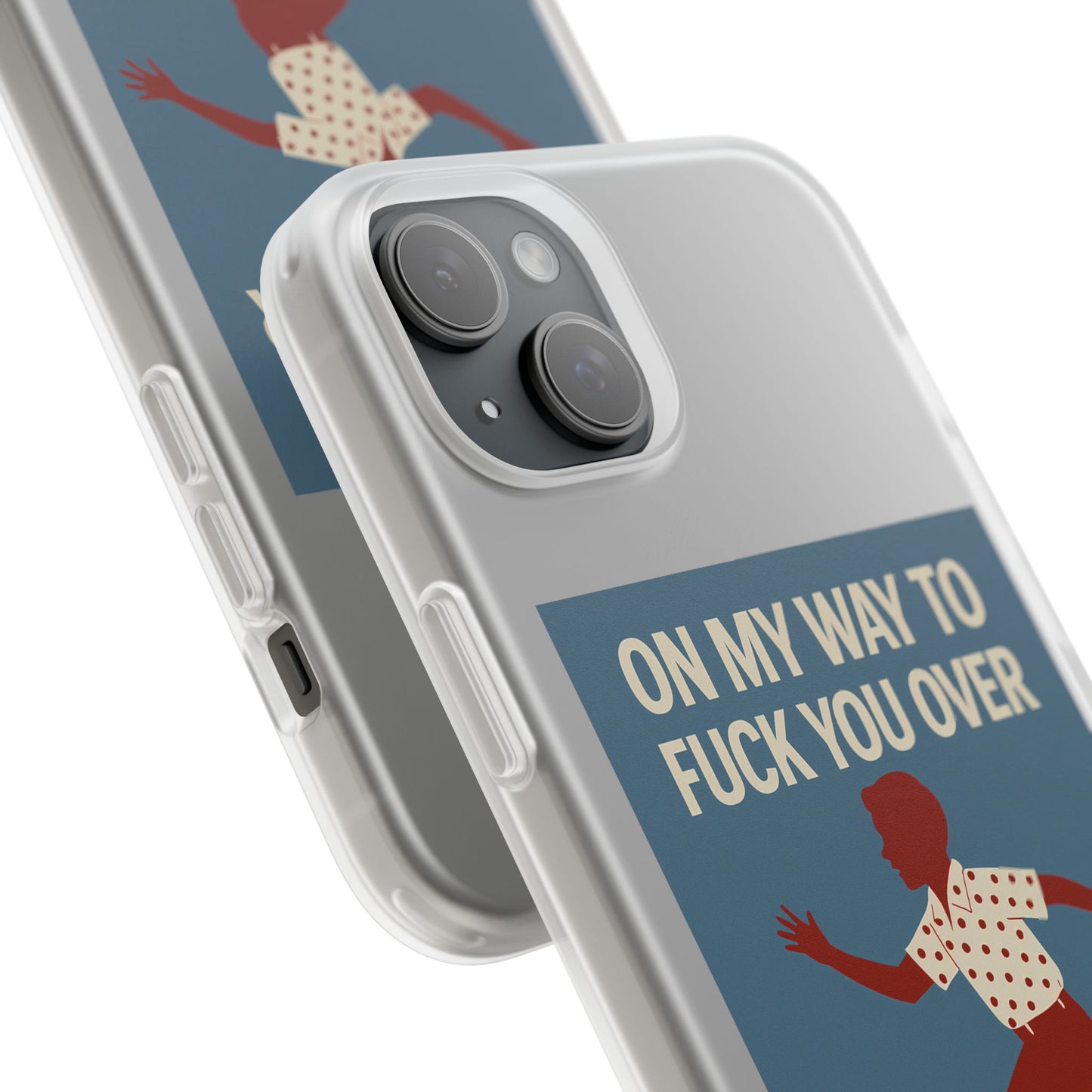 Sarkastische Handyhülle – „On my way to f*ck you over“ | Retro-Rennkind mit Punch-Phone Case-True Insights
