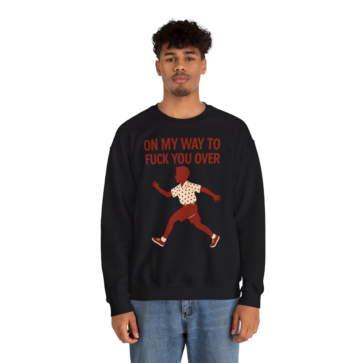 Sweatshirt – I Come to F*** You Over Sweatshirt – Provokantes Statement mit Humor | True Insights Design mit Humor
