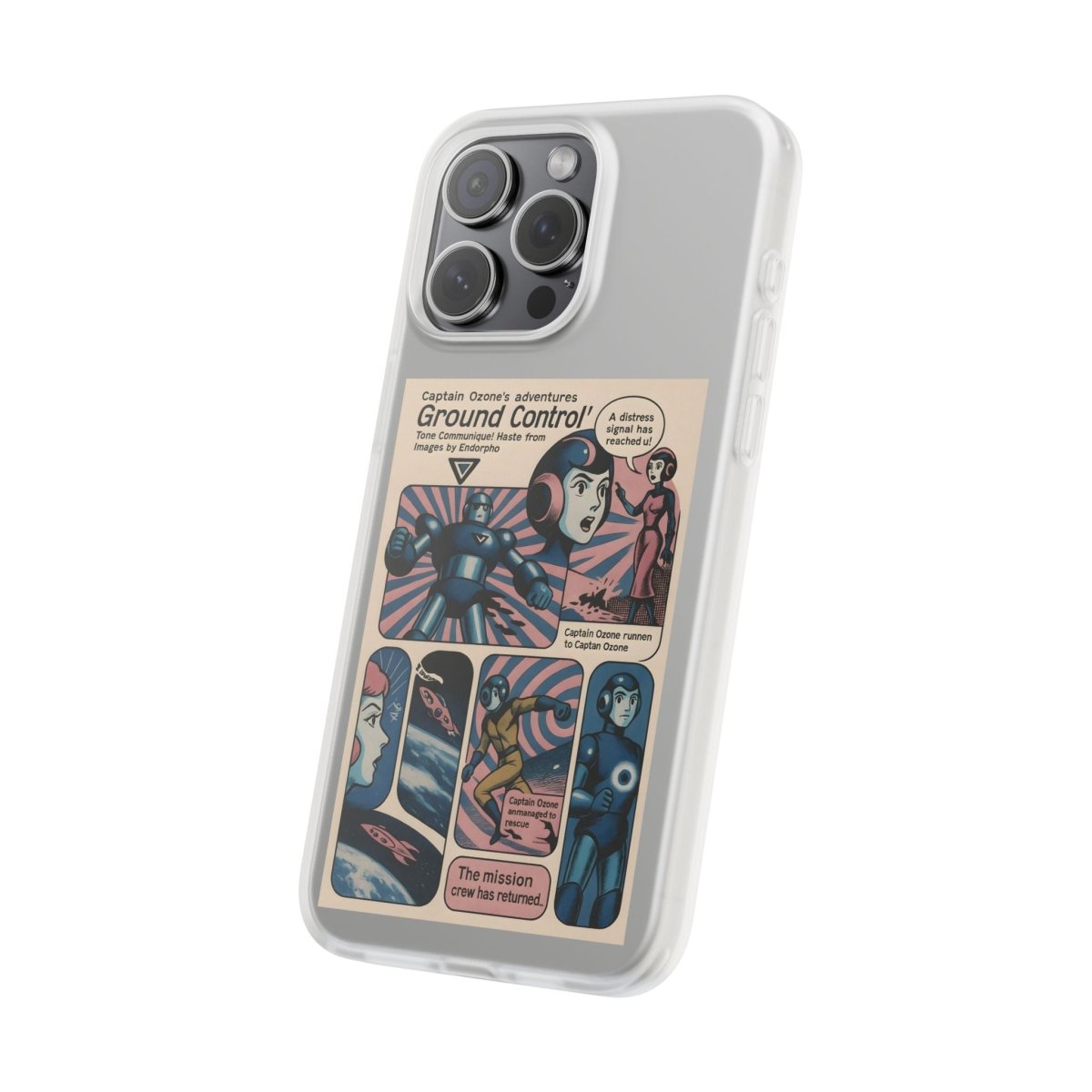 Vintage Motiv – Captain Ozone – Retter der Atmosphäre (und deines Handys) | True Insights Design mit Humor