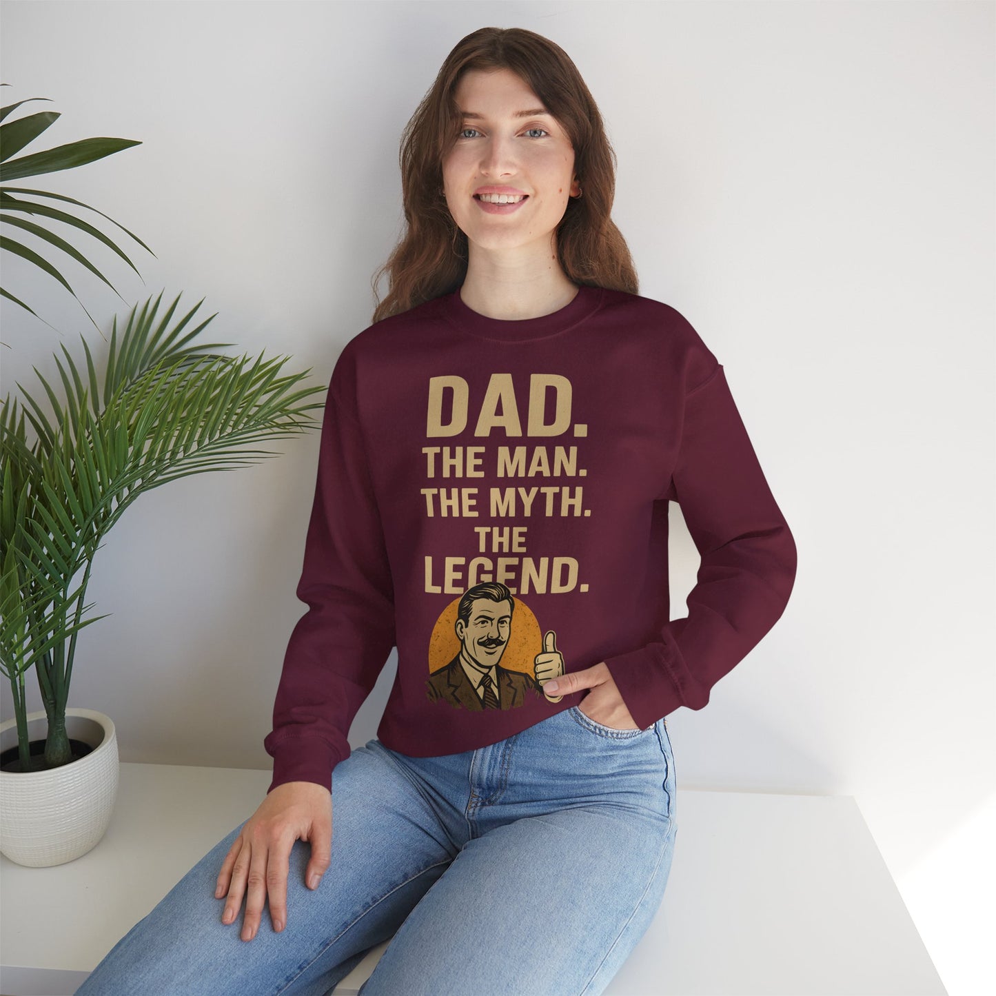 Sweatshirt – DAD. THE MAN. THE MYTH. THE LEGEND. - Sweatshirt für echte Legenden | True Insights Design mit Humor