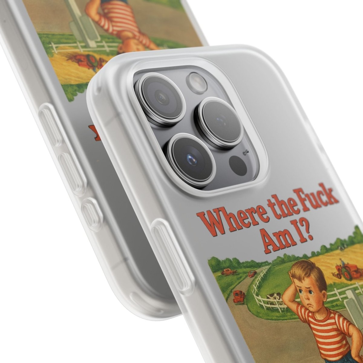 Where the Fuck Am I? Handyhülle – Retro-Meme Look mit maximaler Verwirrung-Phone Case-True Insights