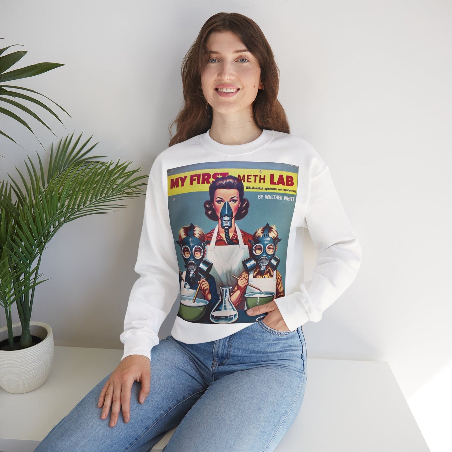 Sweatshirt – My First Meth Lab Sweatshirt | Lustiger Retro Pullover mit Satire-Print | Geschenk für Breaking Bad Fans & Dark Humor Lover | True Insights Design mit Humor