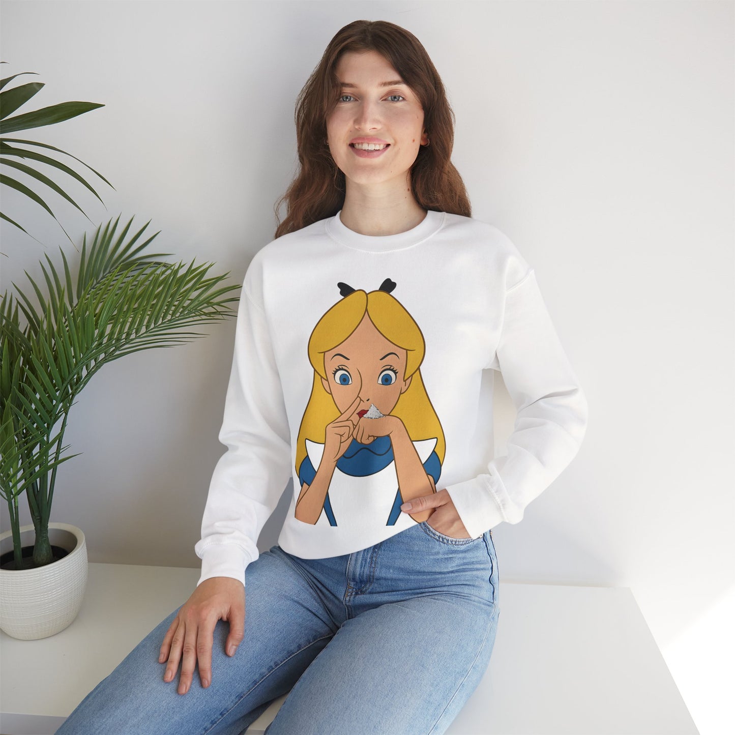 Sweatshirt – Satire Sweatshirt – "Alice im Rausch" Pop-Art Design | True Insights Design mit Humor