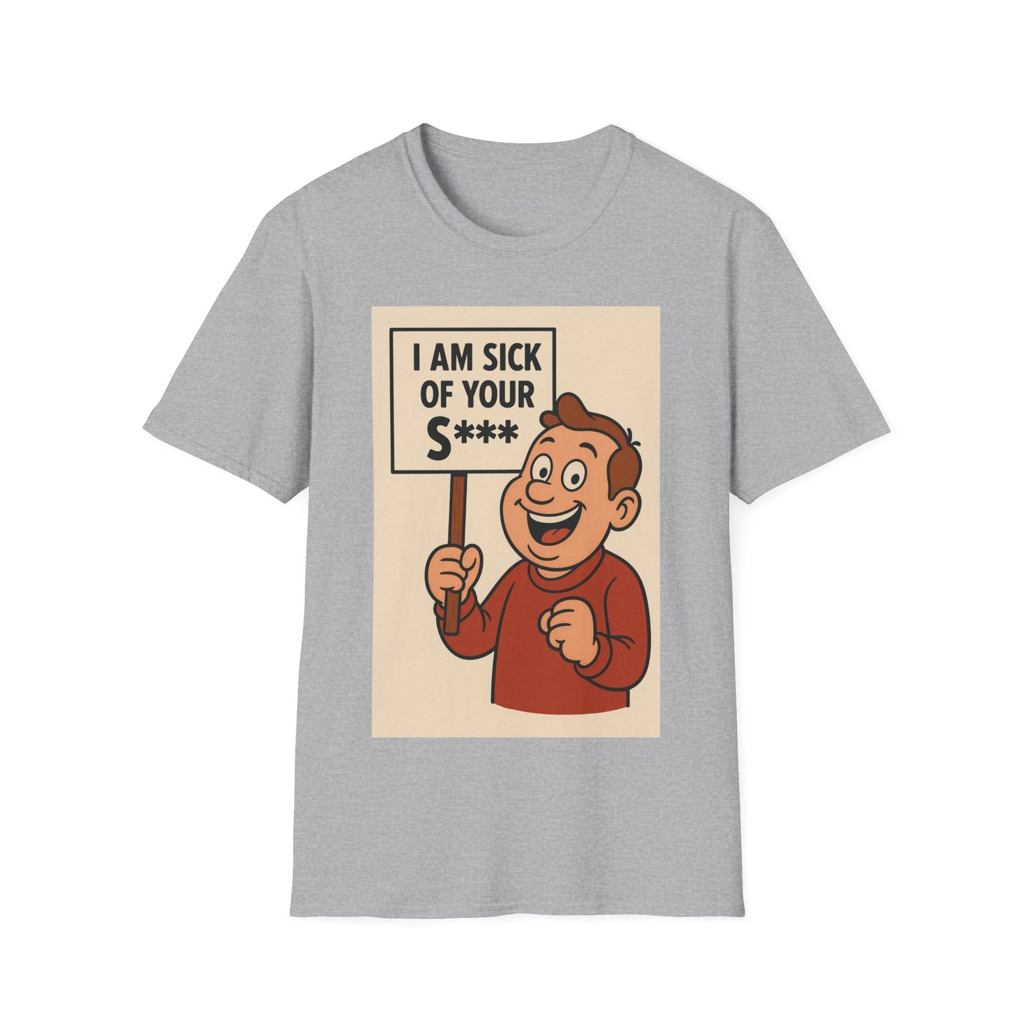 „I Am Sick of Your S*“ – Shirt im Retro-Comic-Look