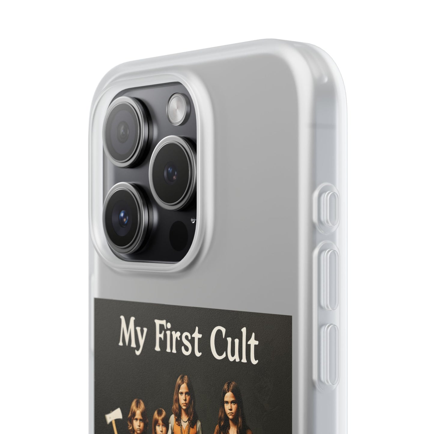 My First Cult – Dark-Aesthetic Handyhülle mit satirischem Kinderkult-Motiv-Phone Case-True Insights