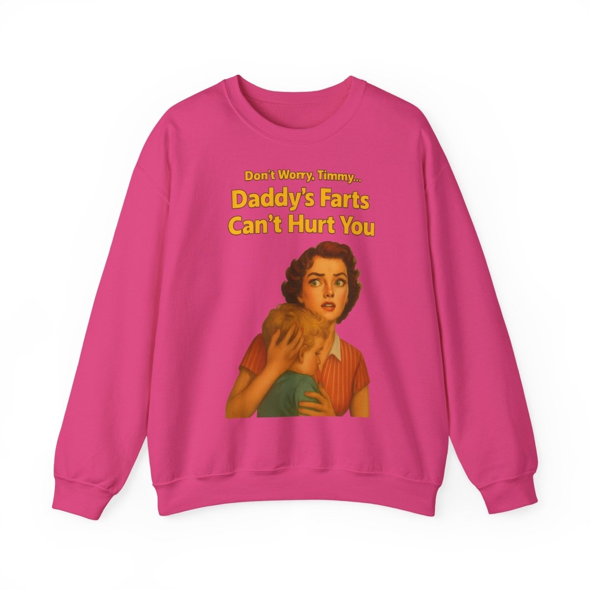 Sweatshirt – Daddy’s Farts – Satirisches Retro-Sweatshirt mit schwarzem Humor | True Insights Design mit Humor