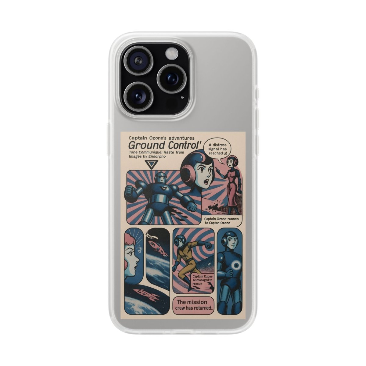 Vintage Motiv – Captain Ozone – Retter der Atmosphäre (und deines Handys) | True Insights Design mit Humor