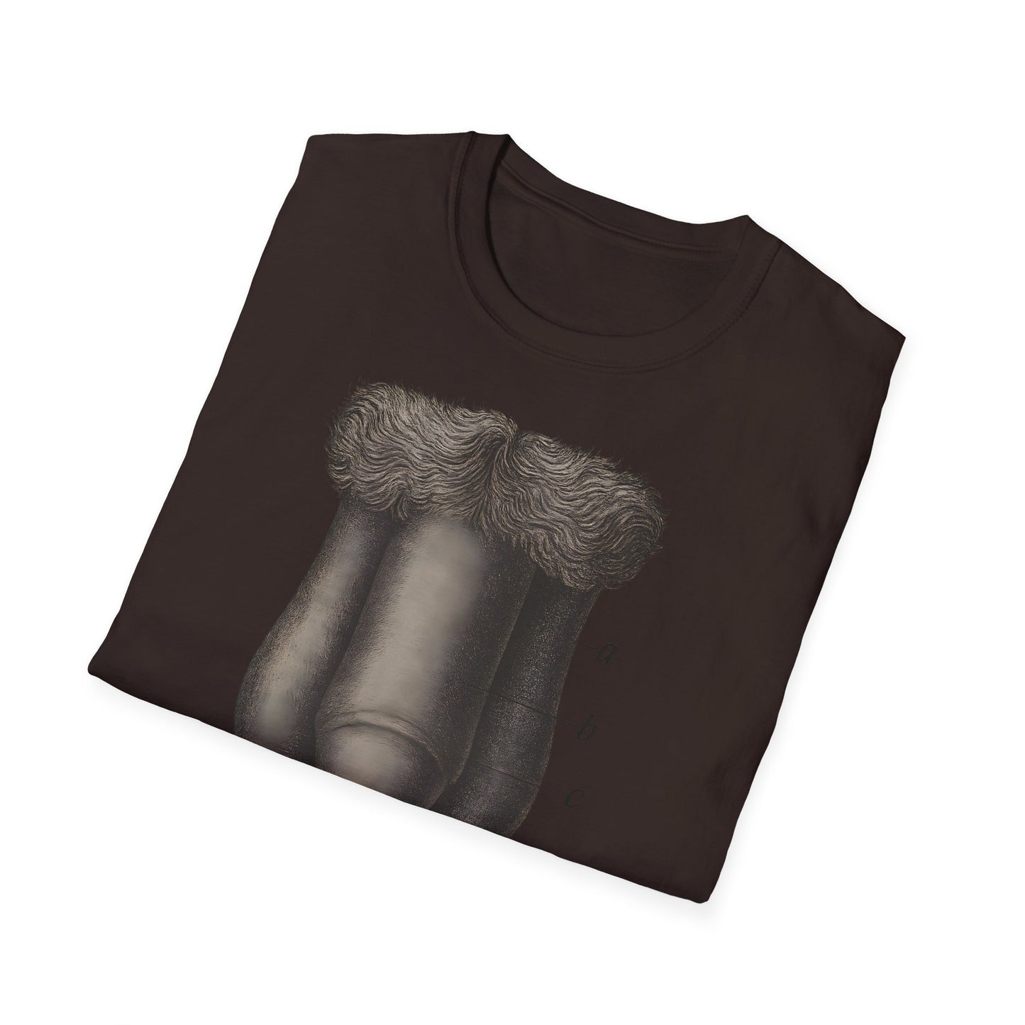 T-Shirt: „Fig. 87 – Die männlichen äußeren Geschlechtsorgane“ – Freches Satire-Design für mutige Statements | True Insights