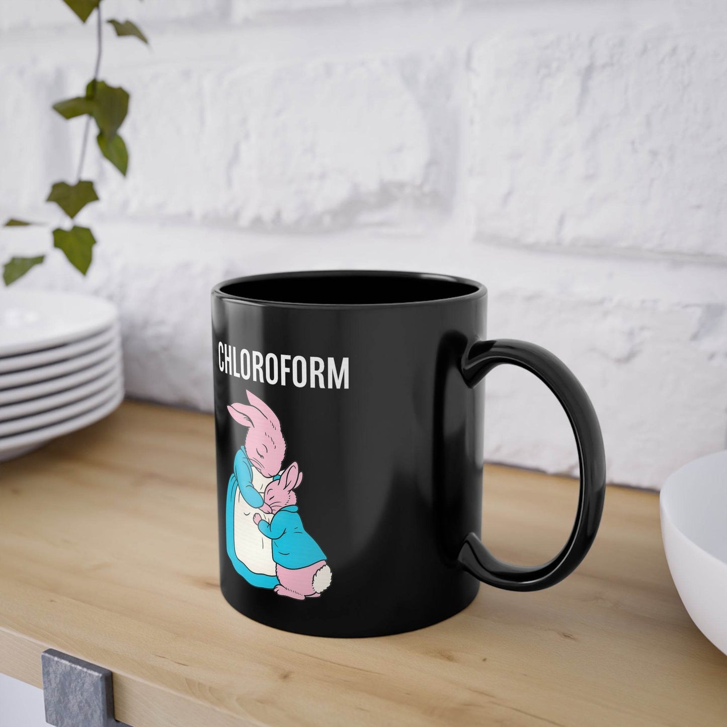 „CHLOROFORM“ – Lustige Cartoon-Tasse mit Abgründen - True Insights
