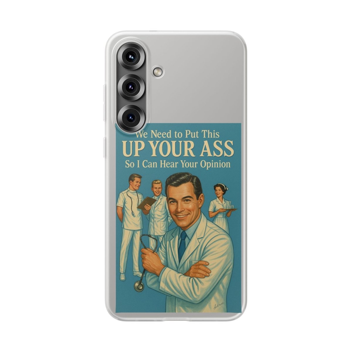Handyhülle „Doctor’s Opinion“ – Retro-Arzt mit schwarzem Humor-Phone Case-True Insights