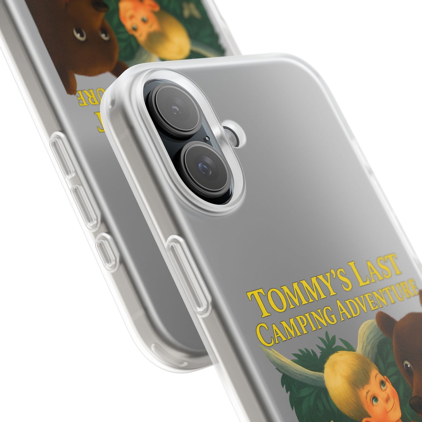 Tommy’s Last Camping Adventure Handyhülle – Schwarzer Humor trifft Retro-Kinderbuch-Look-Phone Case-True Insights