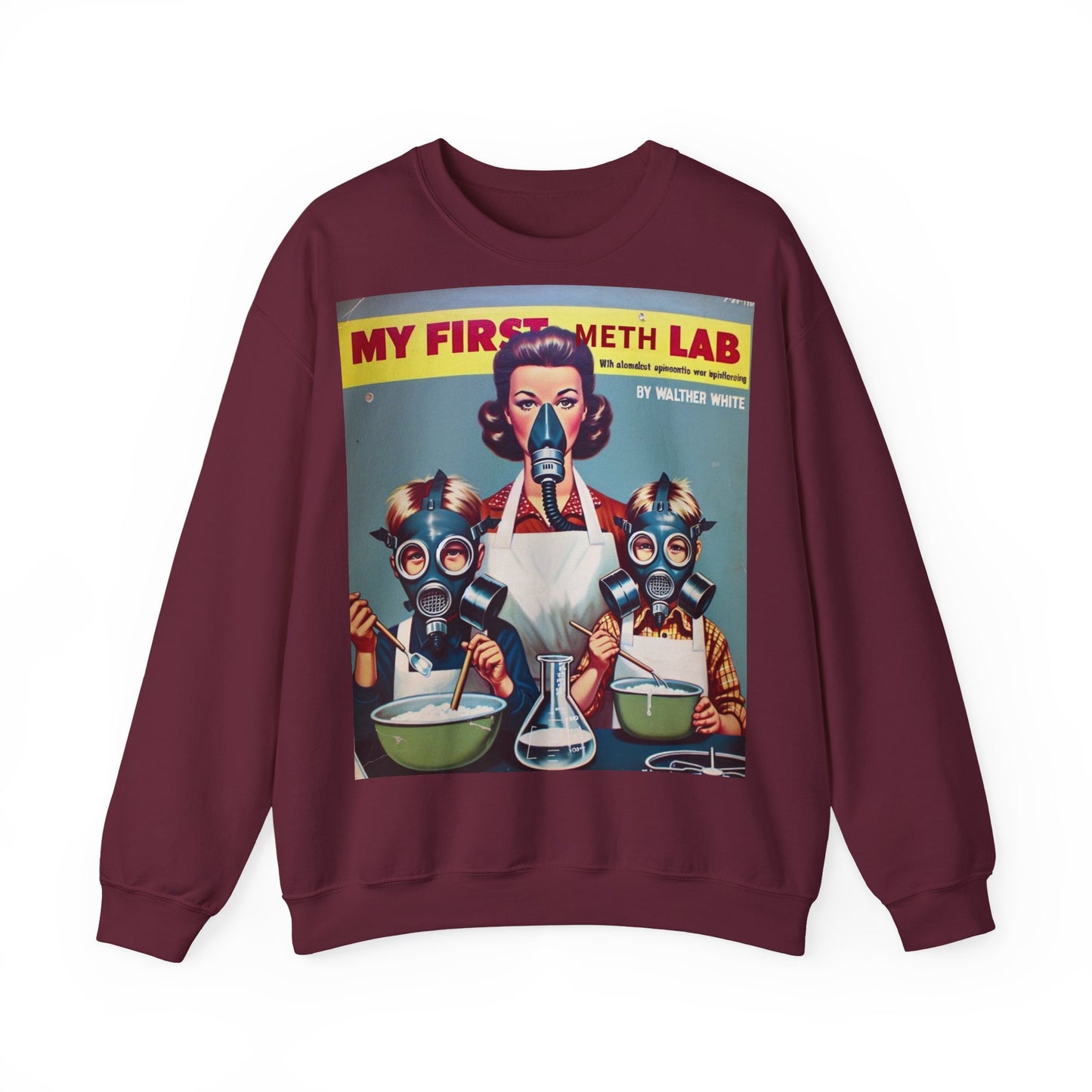 Sweatshirt – My First Meth Lab Sweatshirt | Lustiger Retro Pullover mit Satire-Print | Geschenk für Breaking Bad Fans & Dark Humor Lover | True Insights Design mit Humor