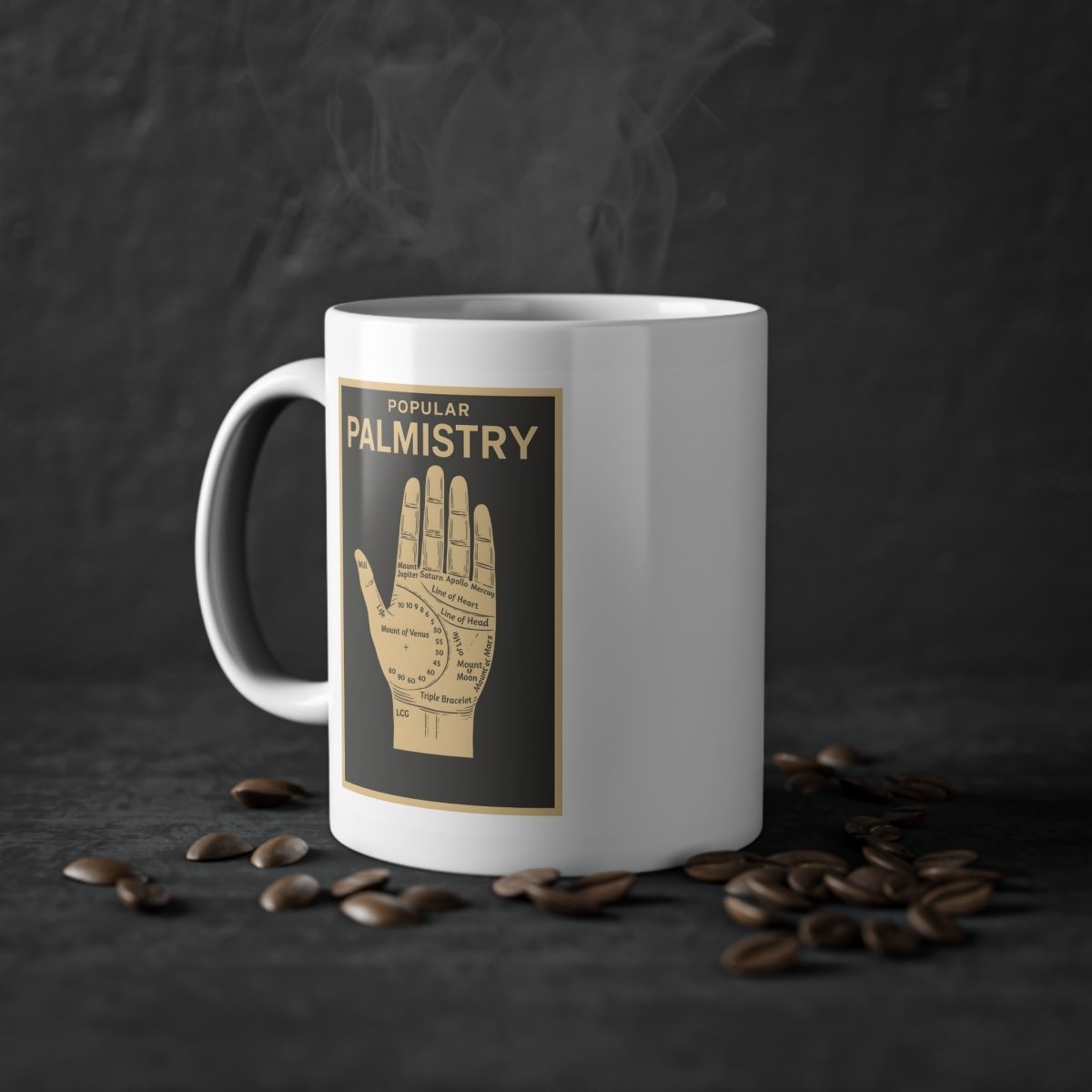 Vintage Motiv – Popular Palmistry – Tasse | True Insights Design mit Humor