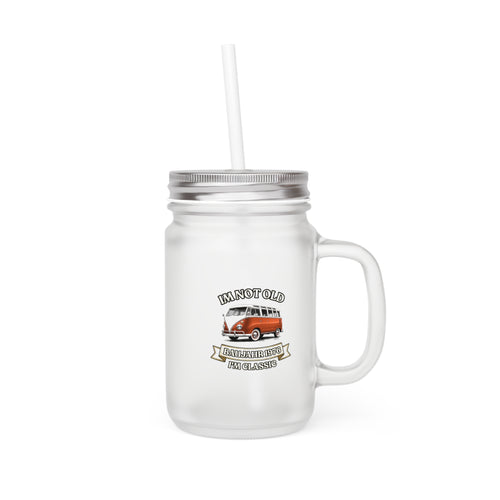 Baujahr 1976 Mason Jar zum 50. Geburtstag – Im Not Old I'm Classic Retro Bus Trinkglas Geschenk