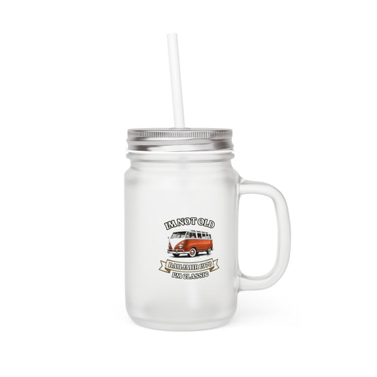 Baujahr 1976 Mason Jar zum 50. Geburtstag – Im Not Old I'm Classic Retro Bus Trinkglas Geschenk