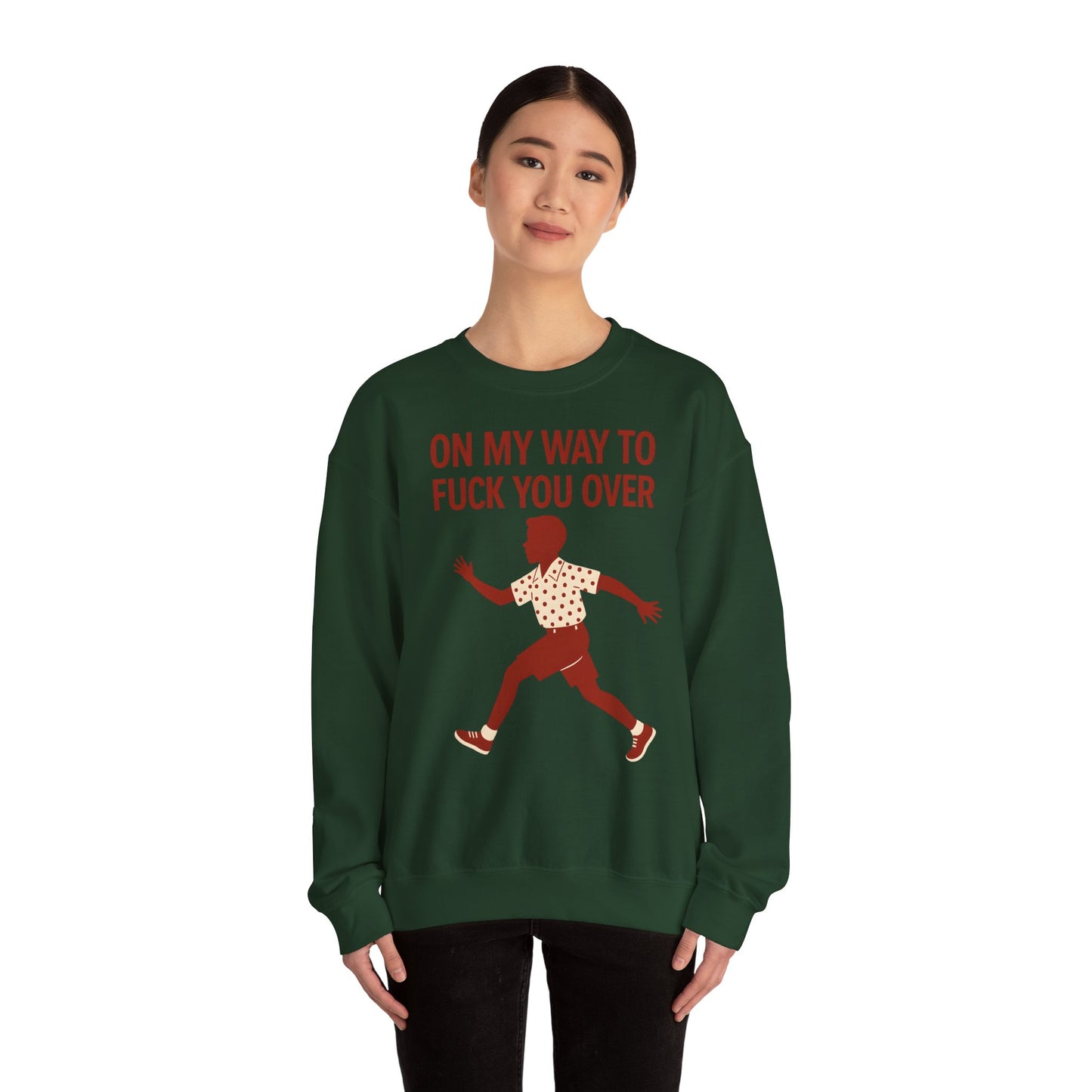 Sweatshirt – I Come to F*** You Over Sweatshirt – Provokantes Statement mit Humor | True Insights Design mit Humor