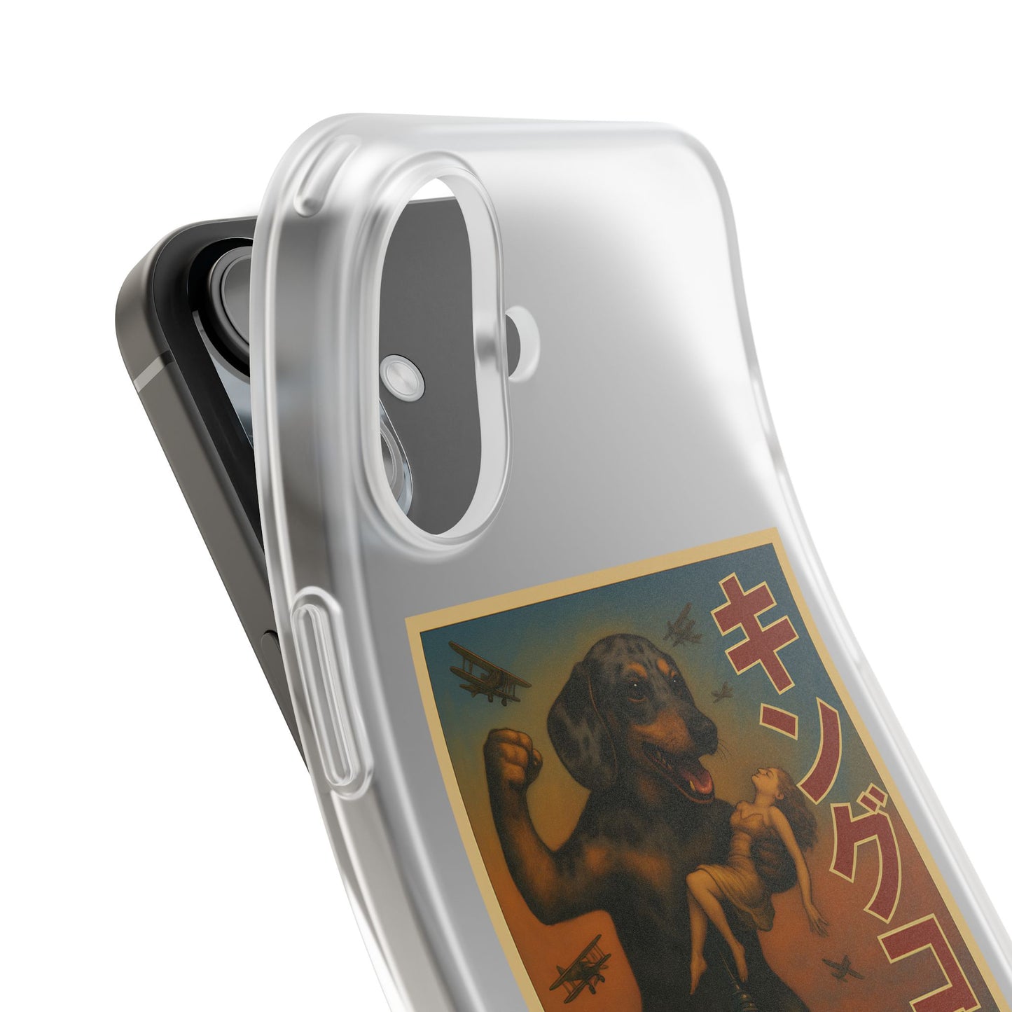 Dackel Handyhülle – King Kong Parodie | Retro Design für Hundefans & Filmnerds – Lustiges Phone Case | True Insights – Bild 31