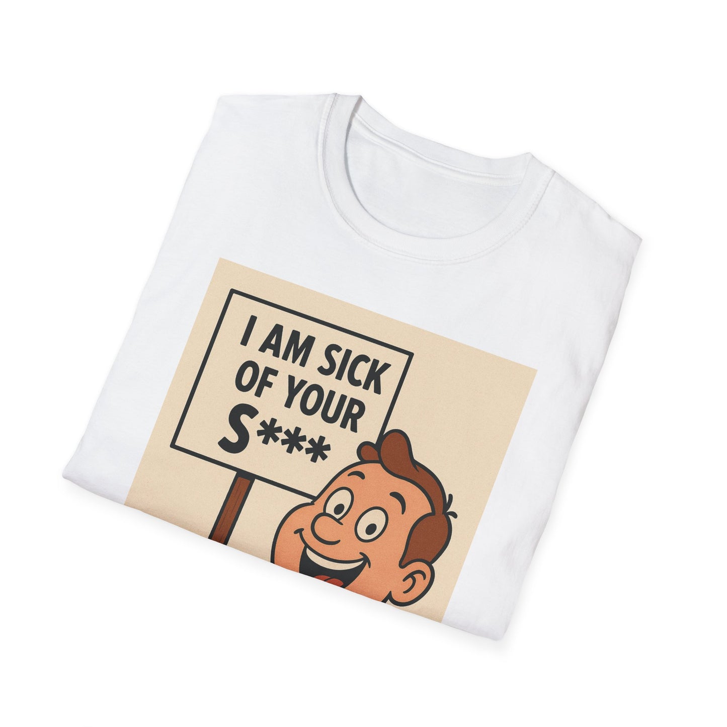 „I Am Sick of Your S*“ – Shirt im Retro-Comic-Look