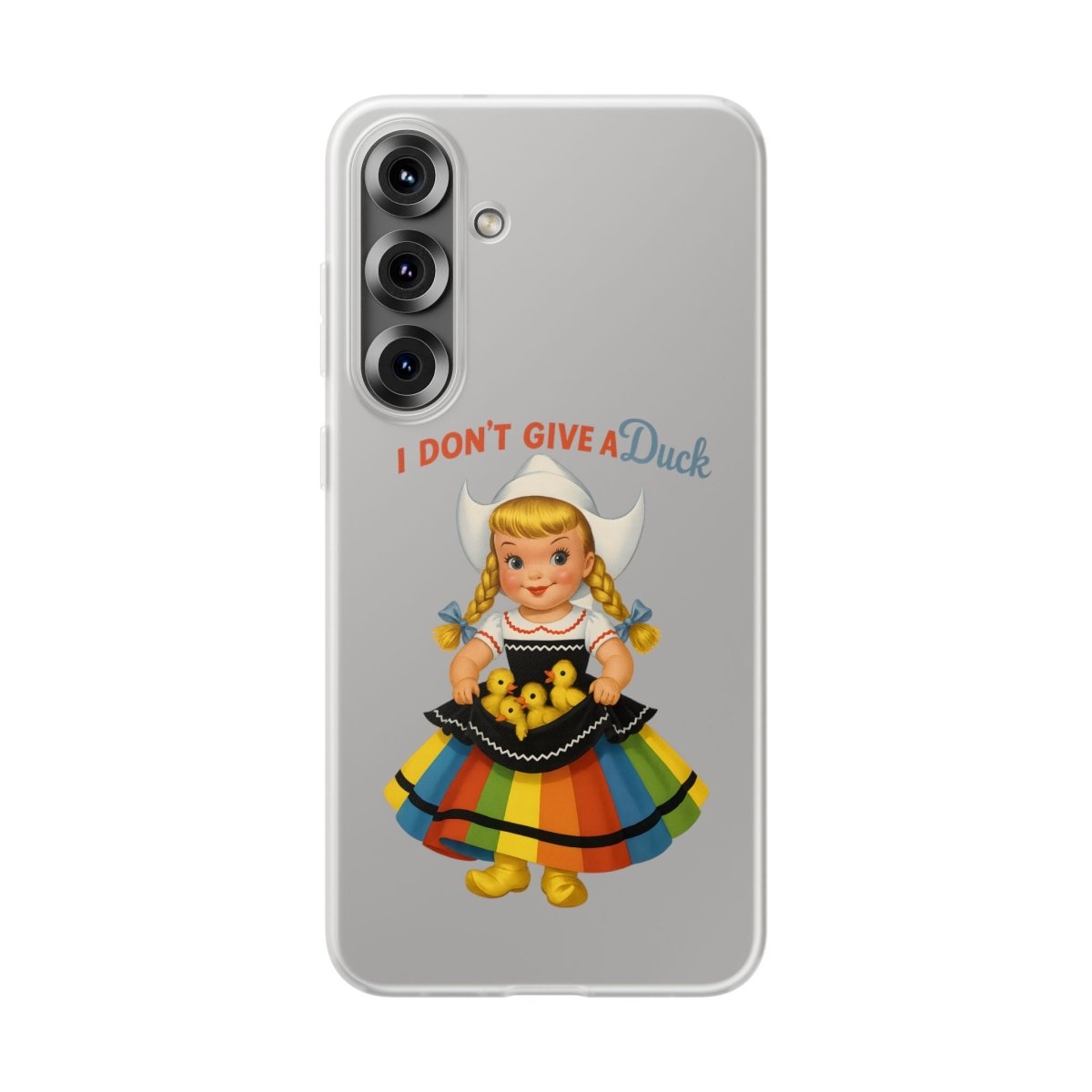 I Don’t Give a Duck – Handyhülle mit flauschiger Gleichgültigkeit-Phone Case-True Insights