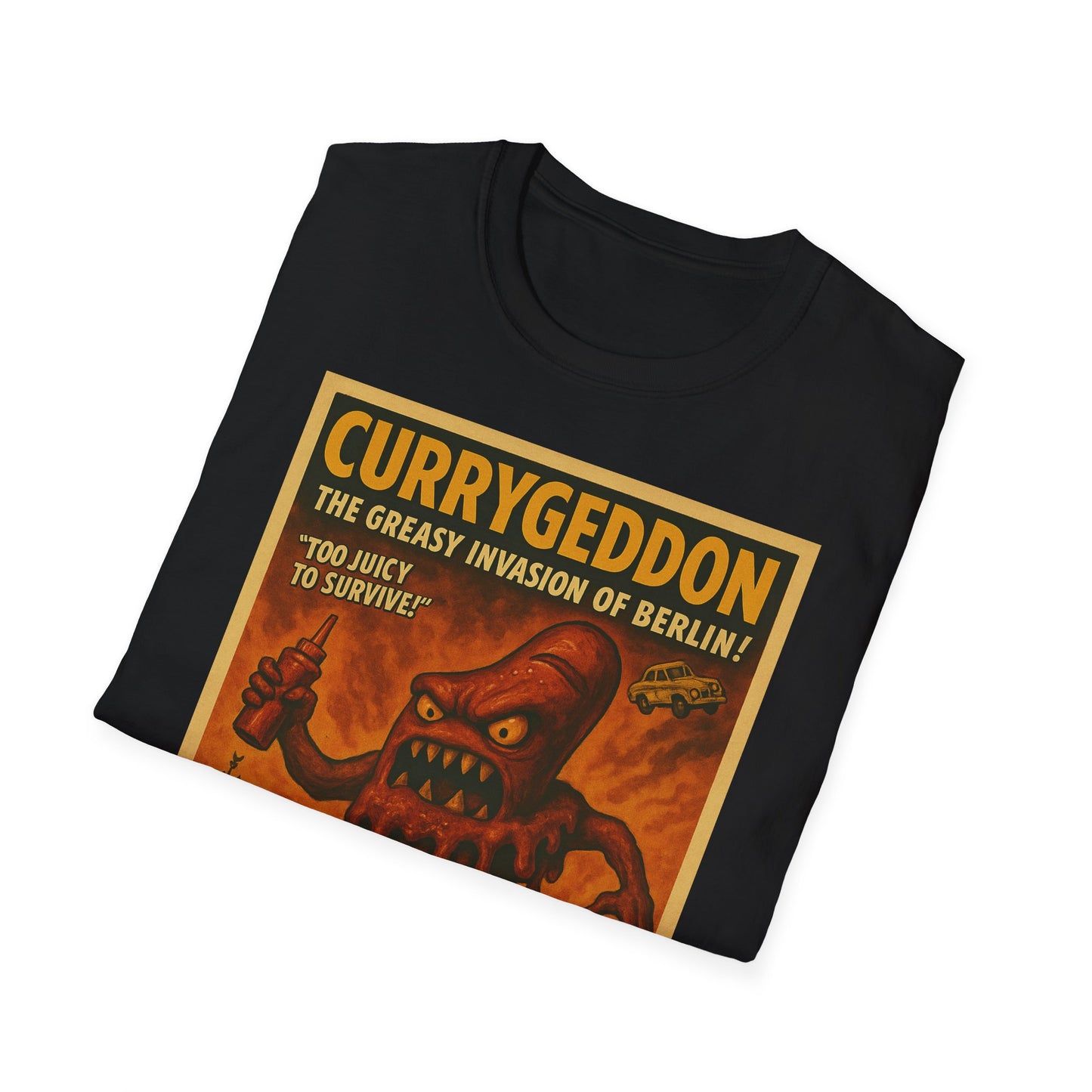 CurryGeddon T-Shirt - Retro Horror Design