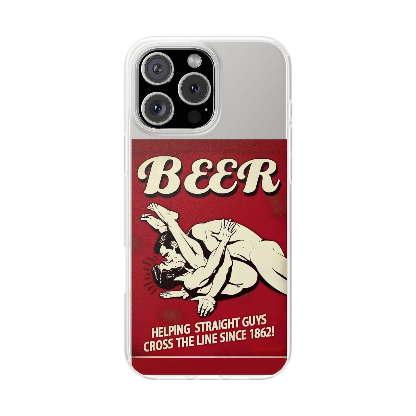 Helping Straight Guys Handyhülle – Retro Bier-Spruch als Design-Statement | Lustiges LGBTQ-Motiv-Phone Case-True Insights