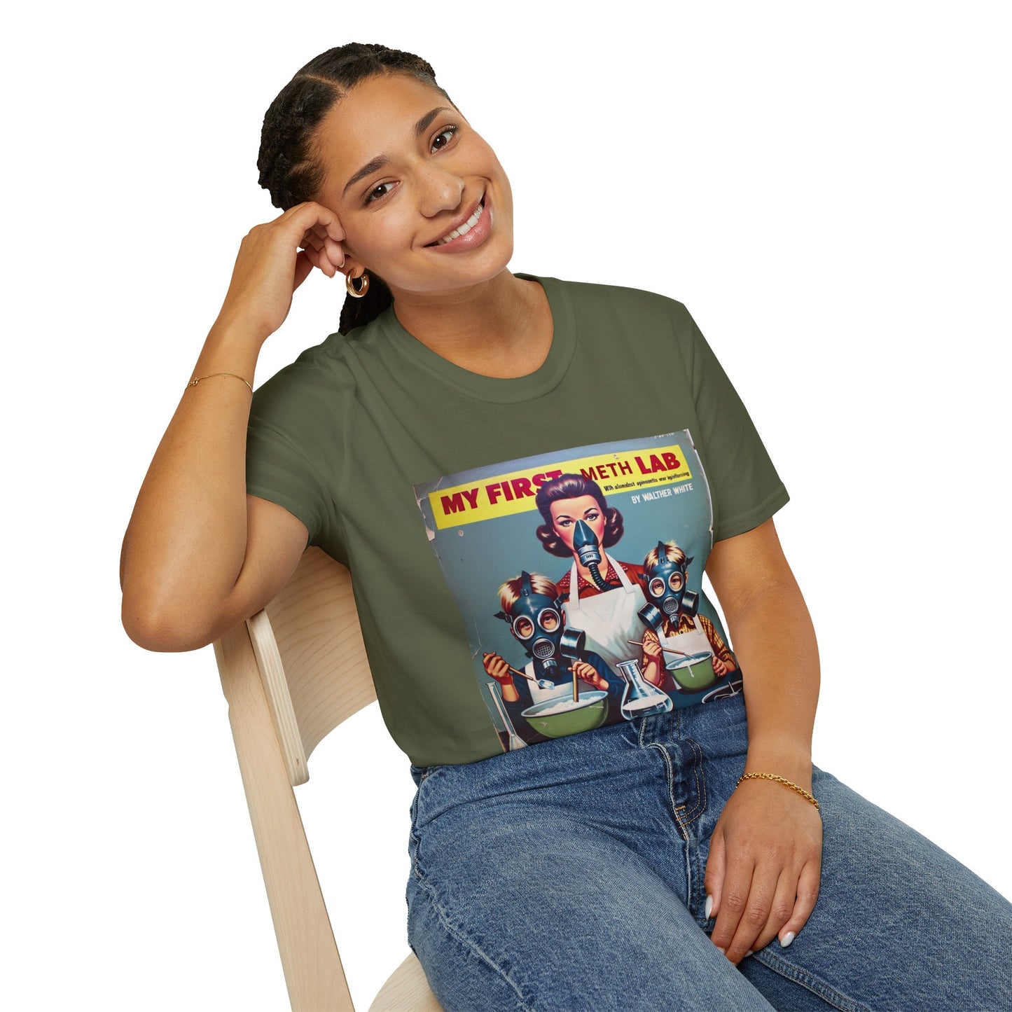 Retro My First Meth Lab T-Shirt - Front Style – Freches Satire-Design für mutige Statements | True Insights
