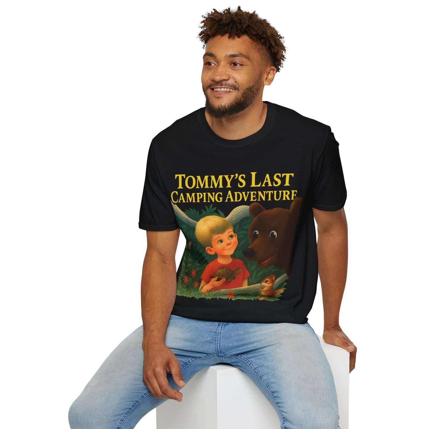 Tommy’s Last Camping Adventure – süß trifft seltsam. – Freches Satire-Design für mutige Statements | True Insights