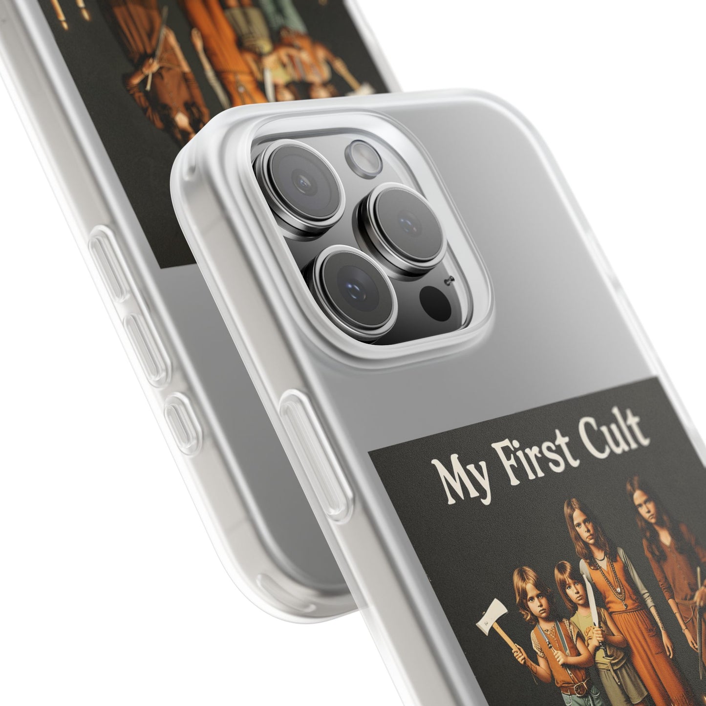My First Cult – Dark-Aesthetic Handyhülle mit satirischem Kinderkult-Motiv-Phone Case-True Insights