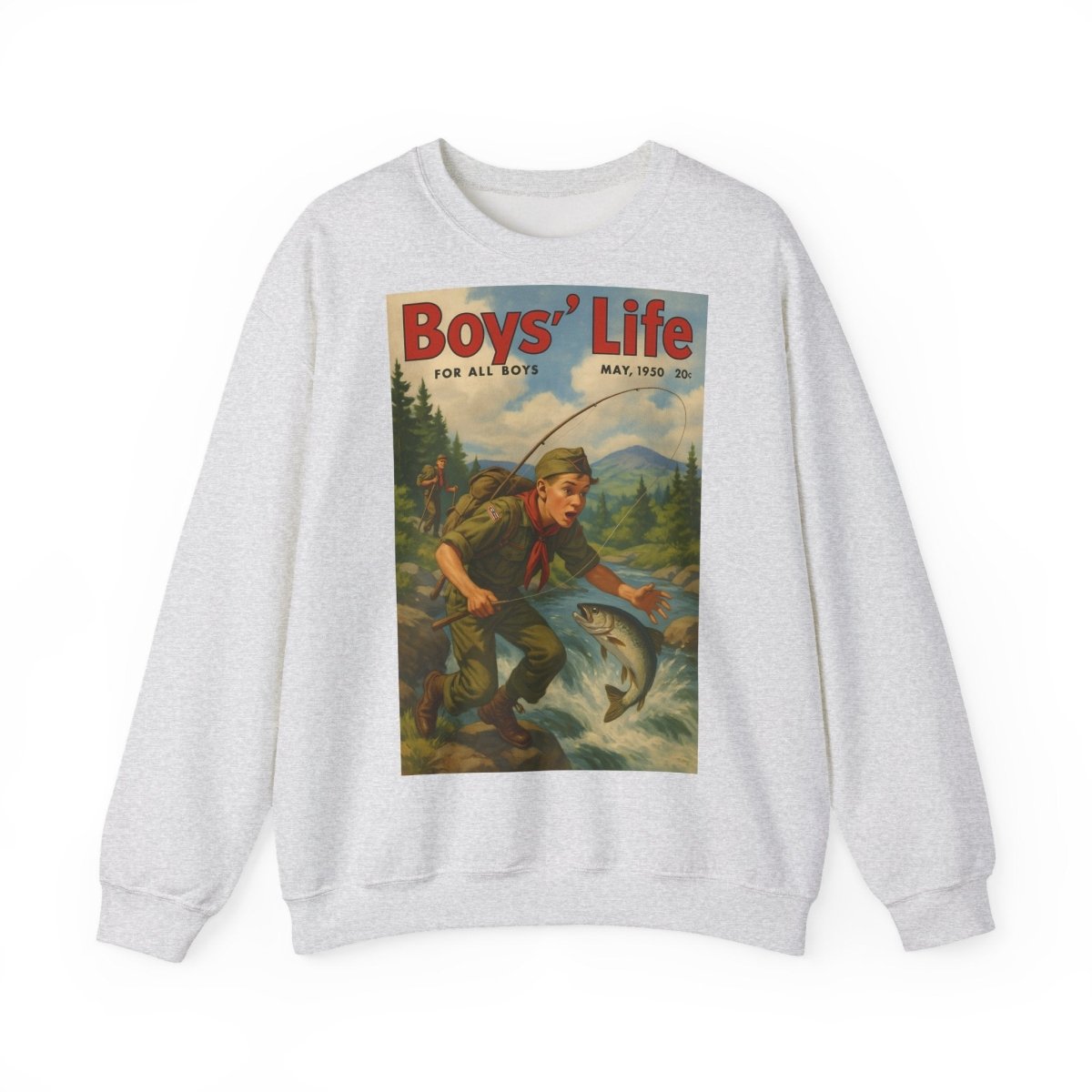 Vintage Motiv – Vintage „Boys’ Life“ Sweatshirt – Retro Pfadfinder-Motiv von 1950 | True Insights Design mit Humor