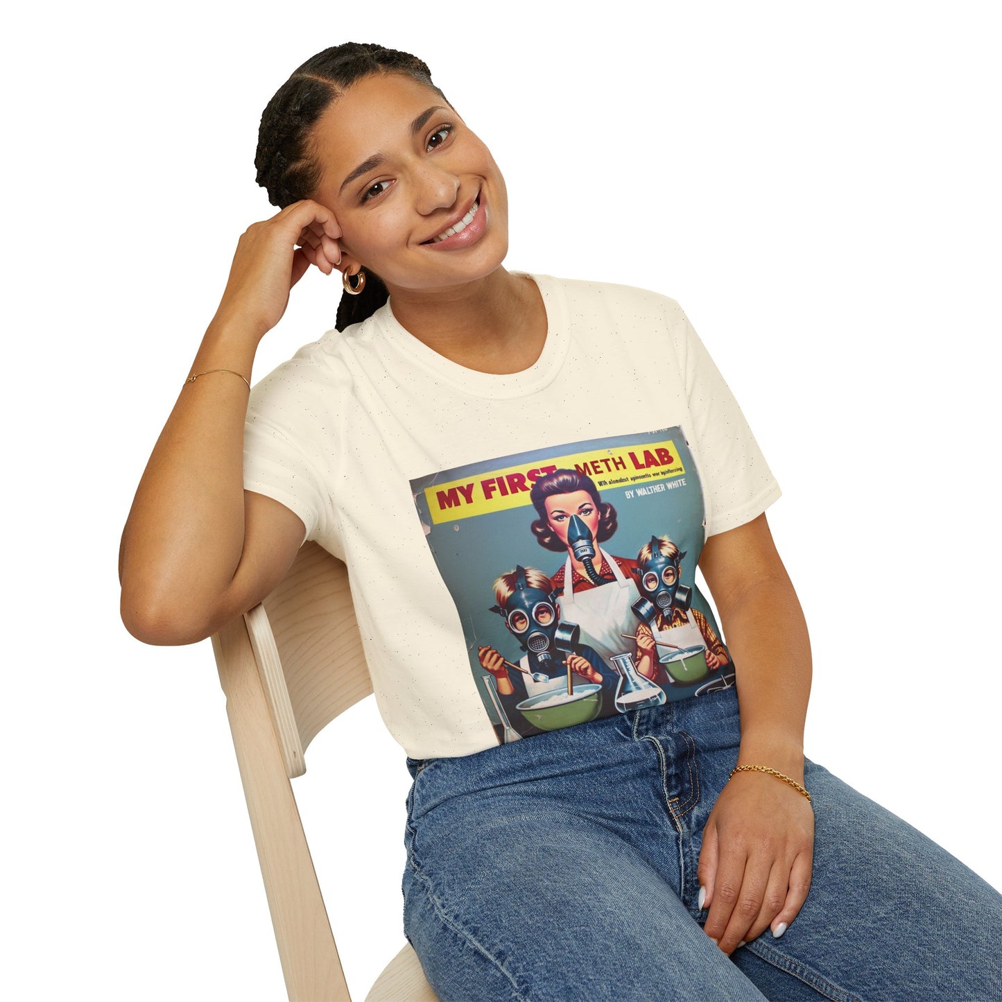 Retro My First Meth Lab T-Shirt - Front Style – Freches Satire-Design für mutige Statements | True Insights