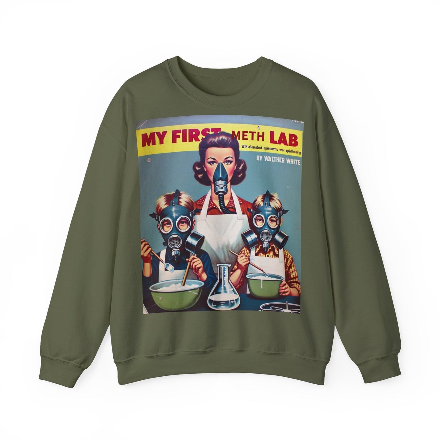 Sweatshirt – My First Meth Lab Sweatshirt | Lustiger Retro Pullover mit Satire-Print | Geschenk für Breaking Bad Fans & Dark Humor Lover | True Insights Design mit Humor