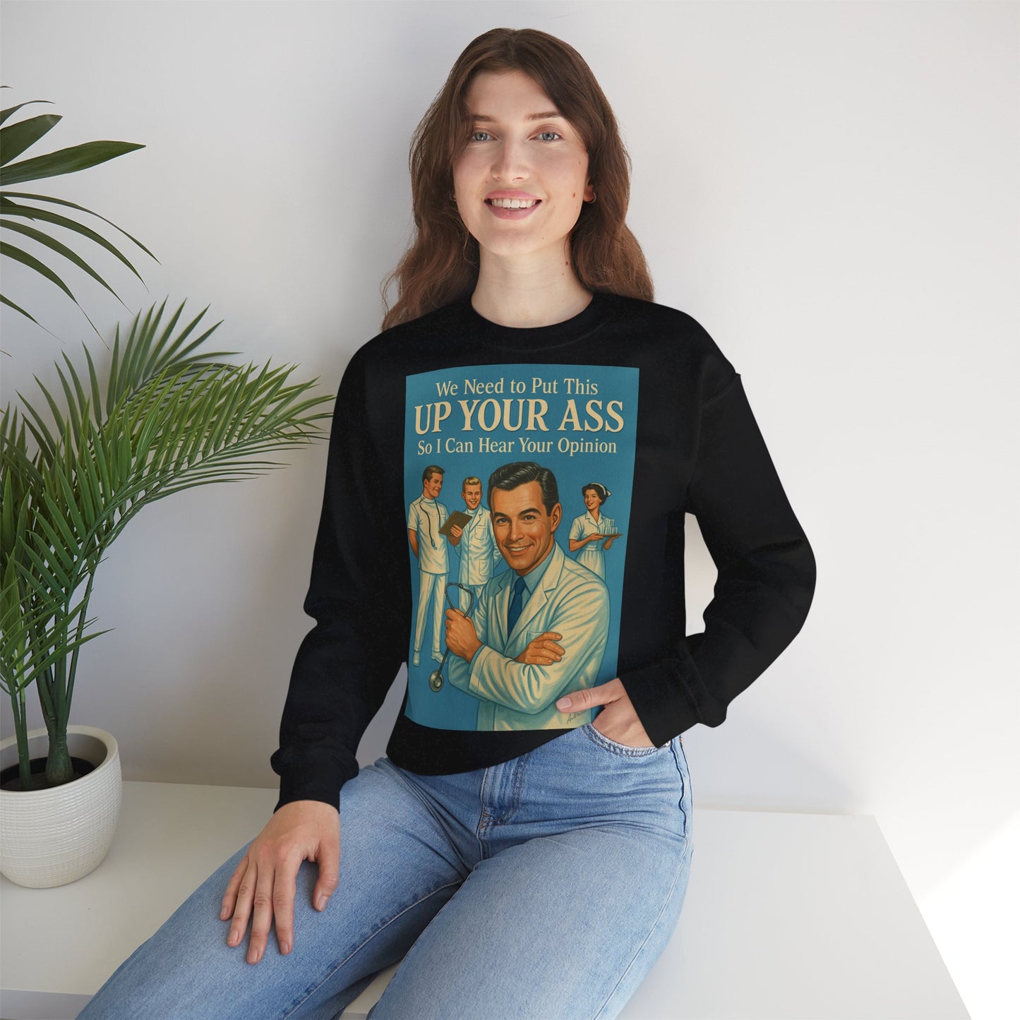 Sweatshirt – Too Pretty for Mondays – Retro Statement Pullover | True Insights Design mit Humor