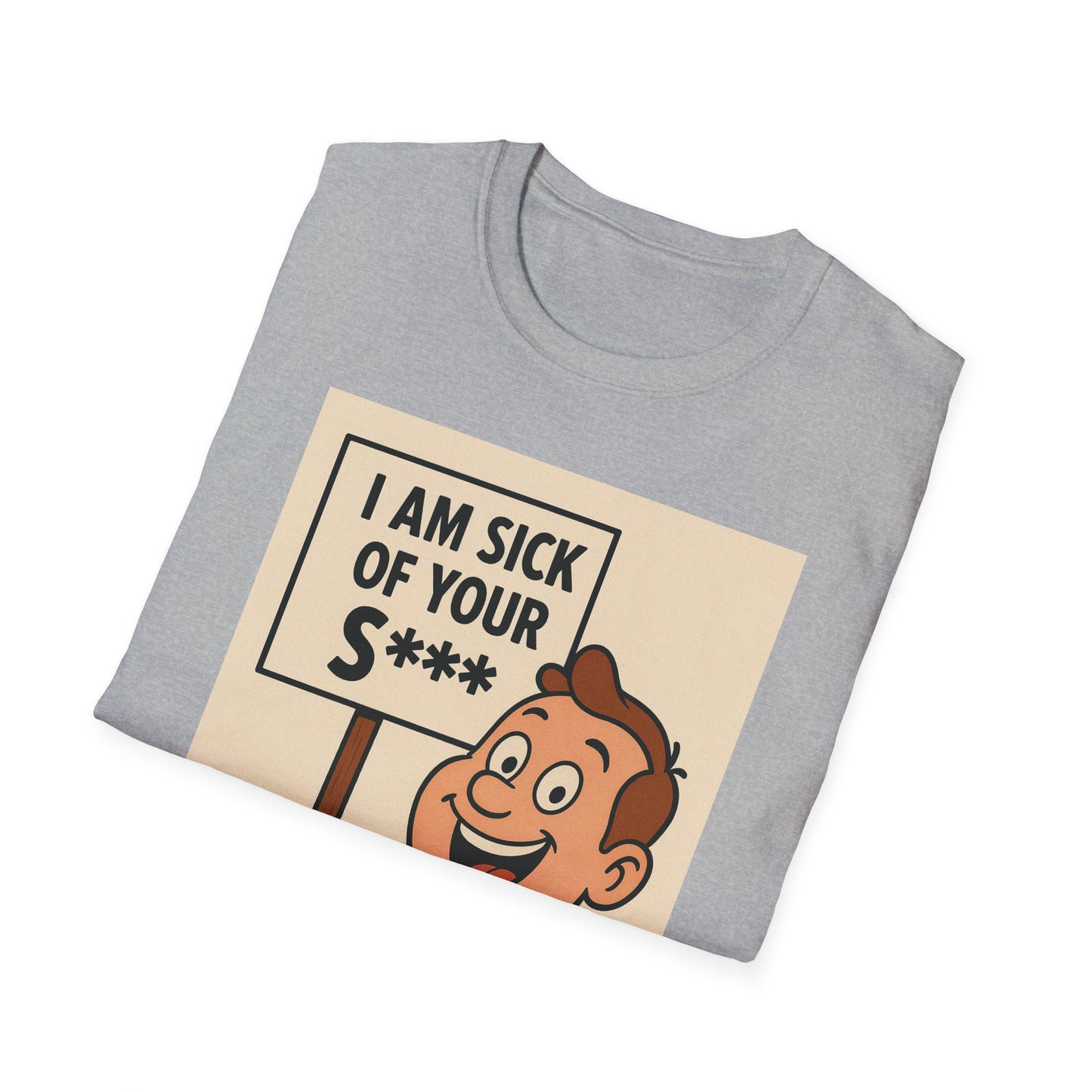 „I Am Sick of Your S*“ – Shirt im Retro-Comic-Look