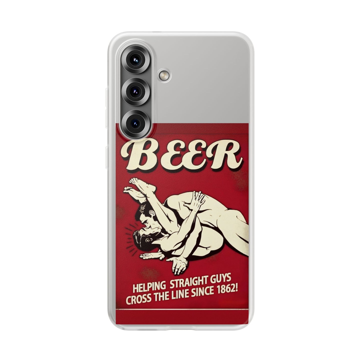 Helping Straight Guys Handyhülle – Retro Bier-Spruch als Design-Statement | Lustiges LGBTQ-Motiv-Phone Case-True Insights