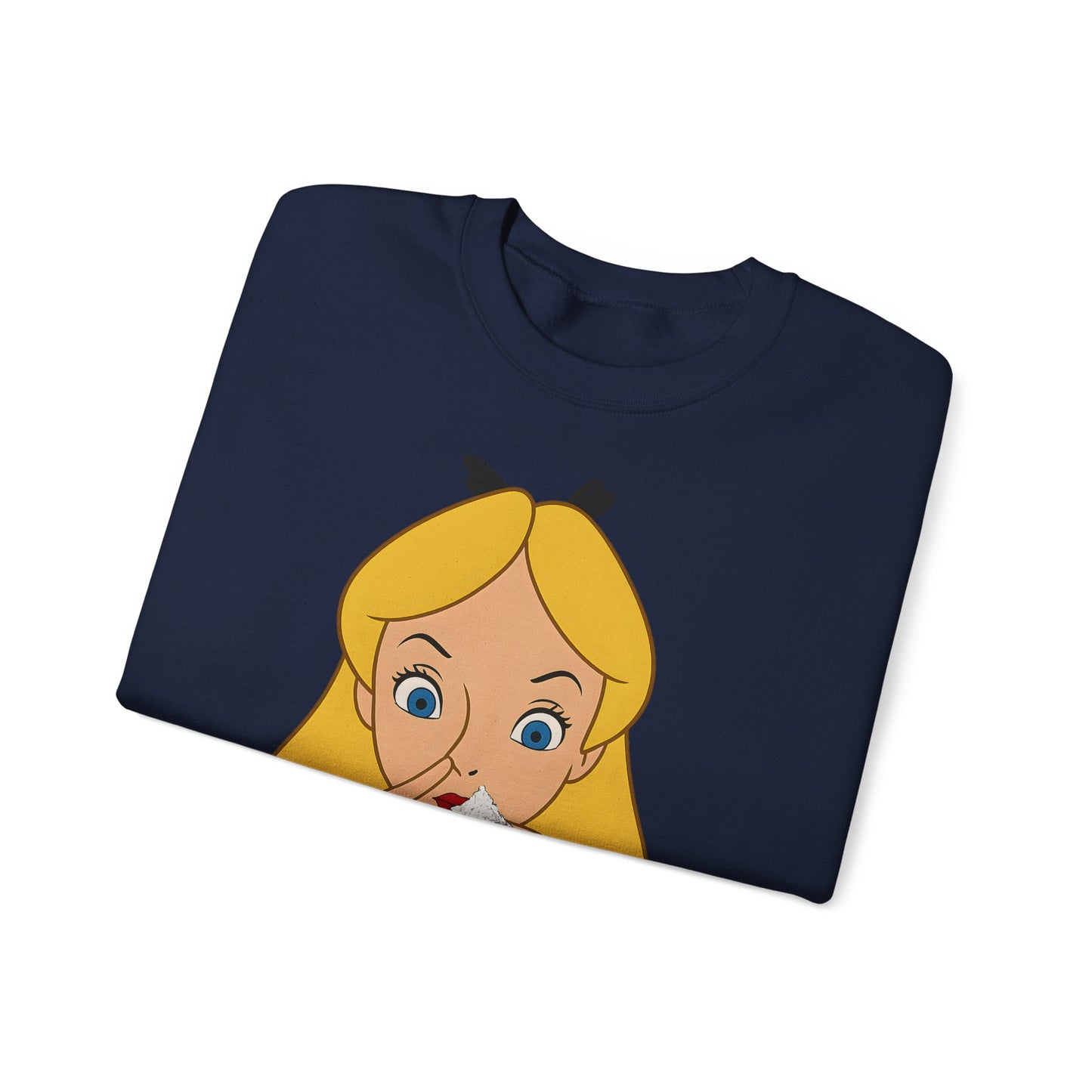 Sweatshirt – Satire Sweatshirt – "Alice im Rausch" Pop-Art Design | True Insights Design mit Humor