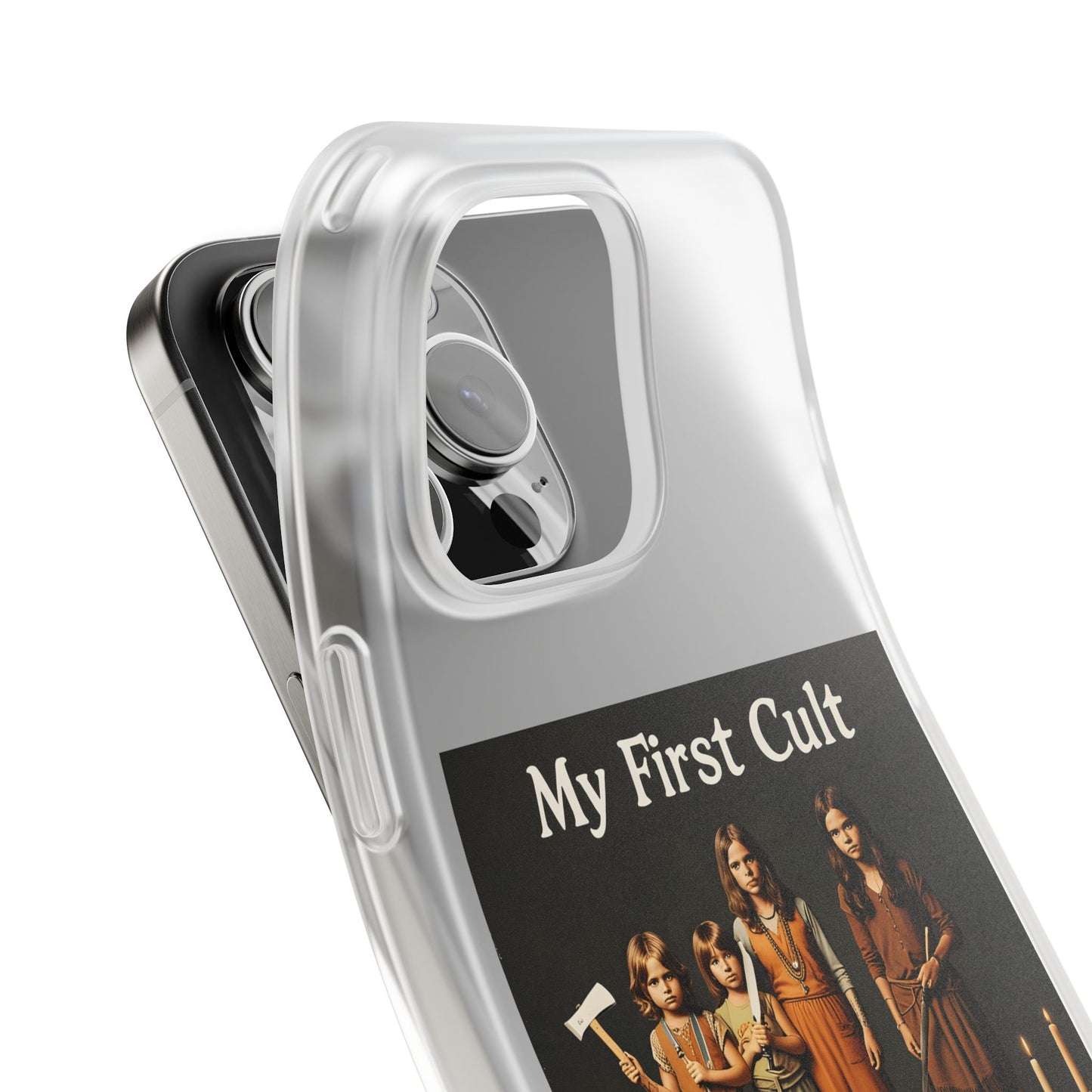 My First Cult – Dark-Aesthetic Handyhülle mit satirischem Kinderkult-Motiv-Phone Case-True Insights