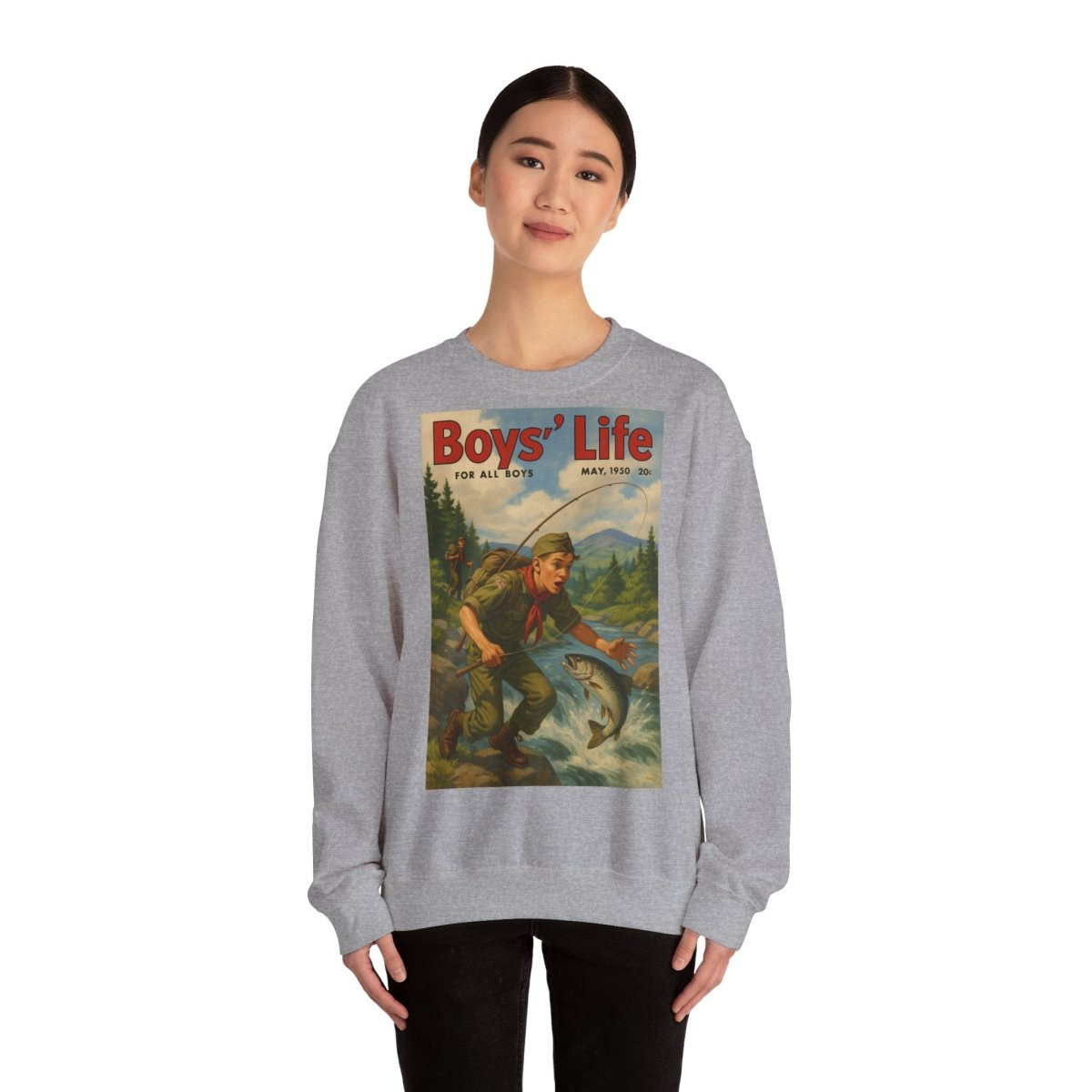 Vintage Motiv – Vintage „Boys’ Life“ Sweatshirt – Retro Pfadfinder-Motiv von 1950 | True Insights Design mit Humor