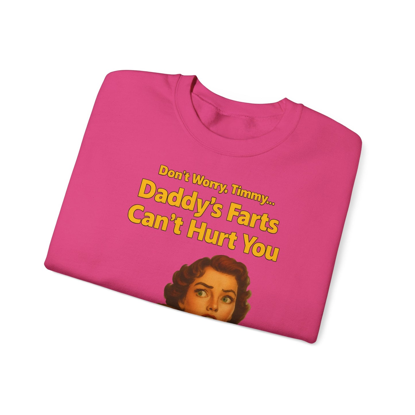 Sweatshirt – Daddy’s Farts – Satirisches Retro-Sweatshirt mit schwarzem Humor | True Insights Design mit Humor