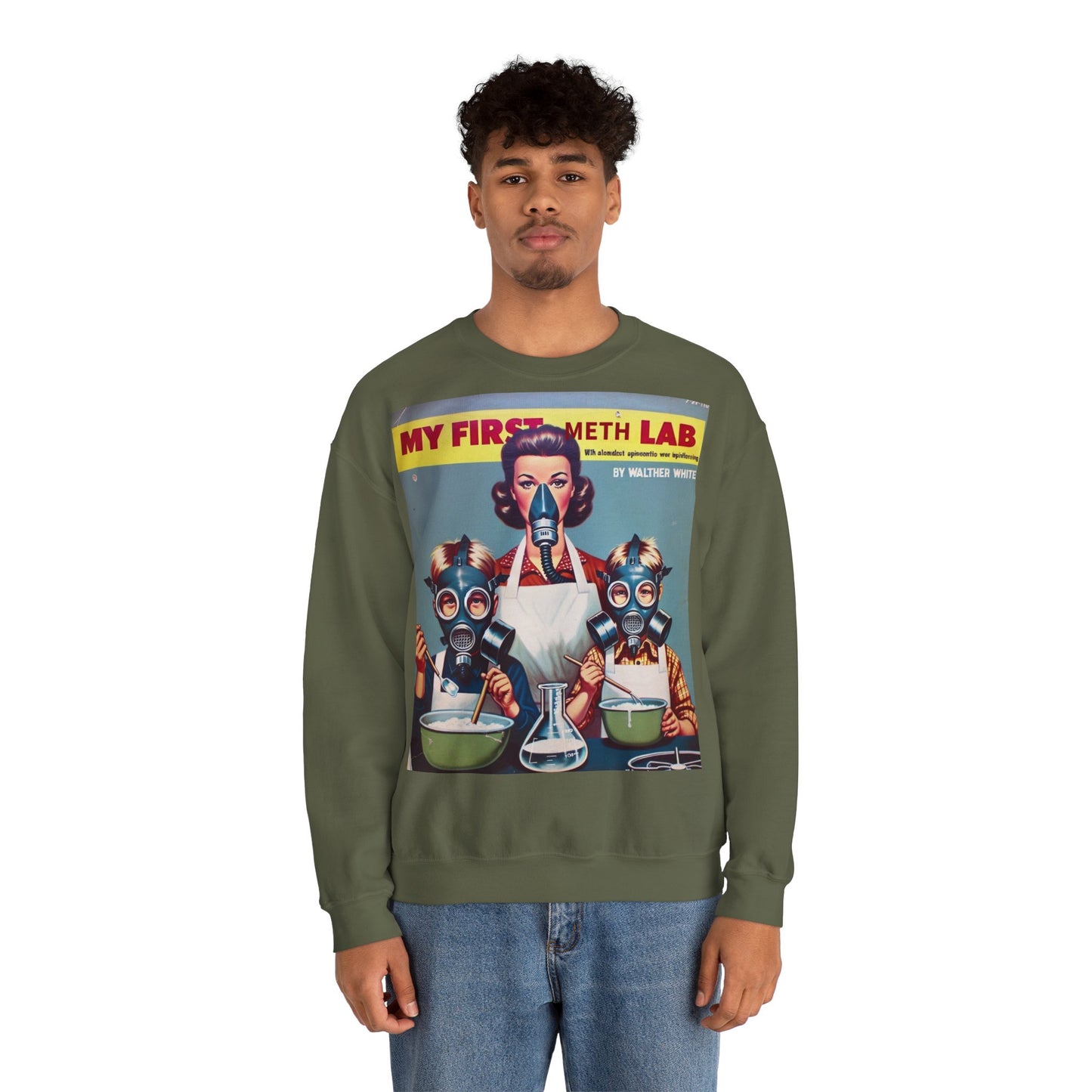 Sweatshirt – My First Meth Lab Sweatshirt | Lustiger Retro Pullover mit Satire-Print | Geschenk für Breaking Bad Fans & Dark Humor Lover | True Insights Design mit Humor