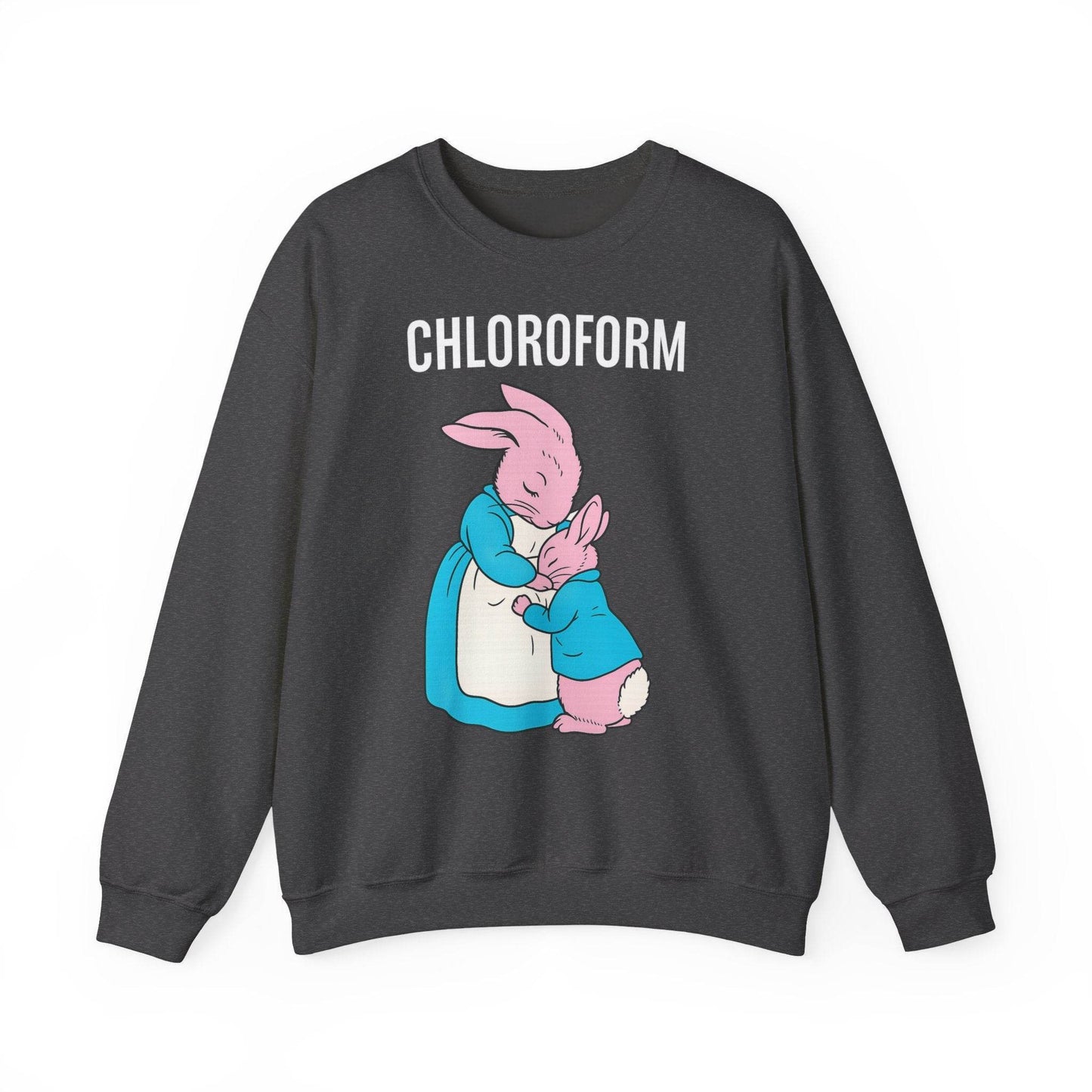 „CHLOROFORM“ – Retro-Sweatshirt mit Hasen und bösem Twist - True Insights