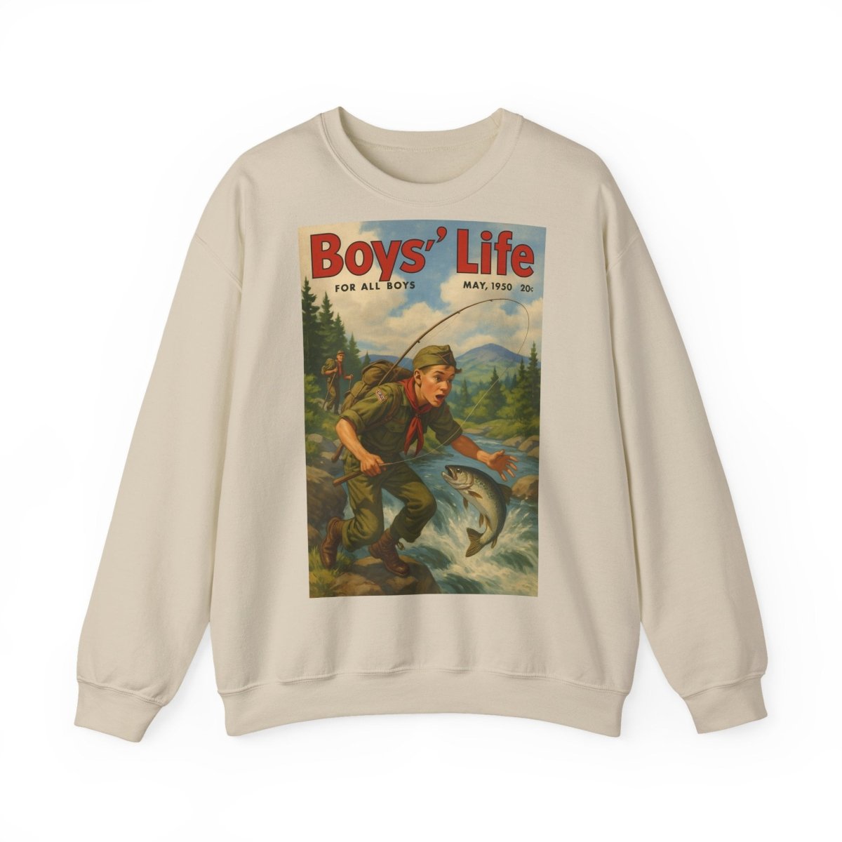 Vintage Motiv – Vintage „Boys’ Life“ Sweatshirt – Retro Pfadfinder-Motiv von 1950 | True Insights Design mit Humor